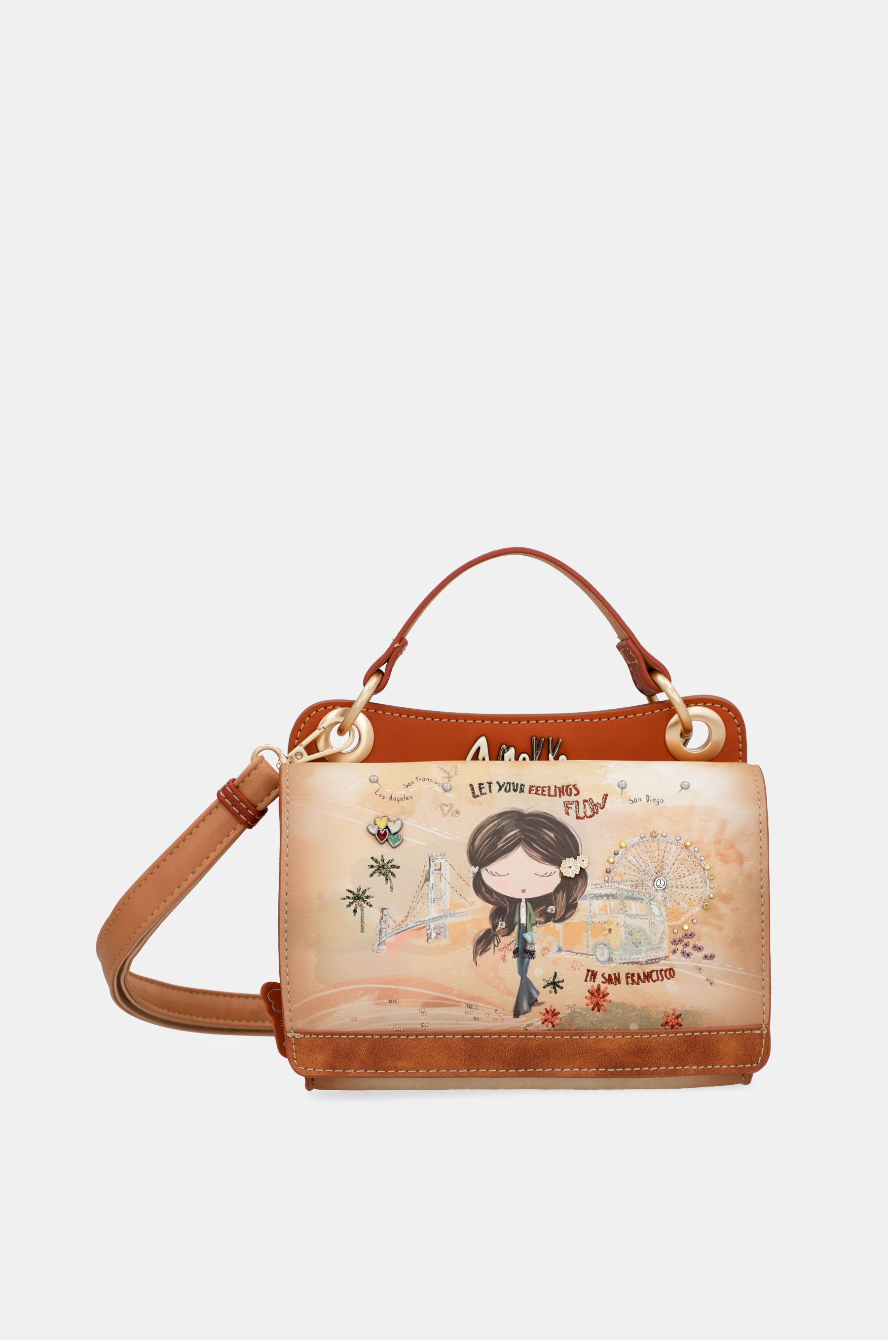 Petit sac camel Peace & Love