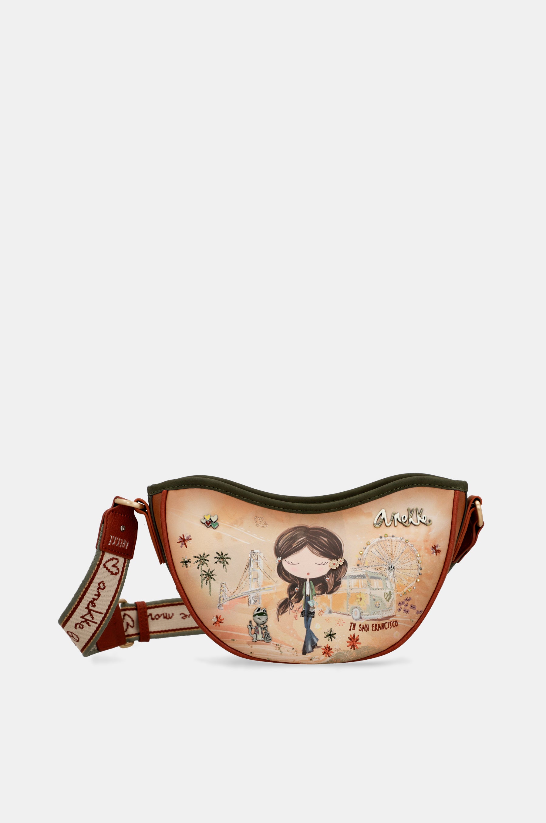 Sac ovale camel Peace & Love