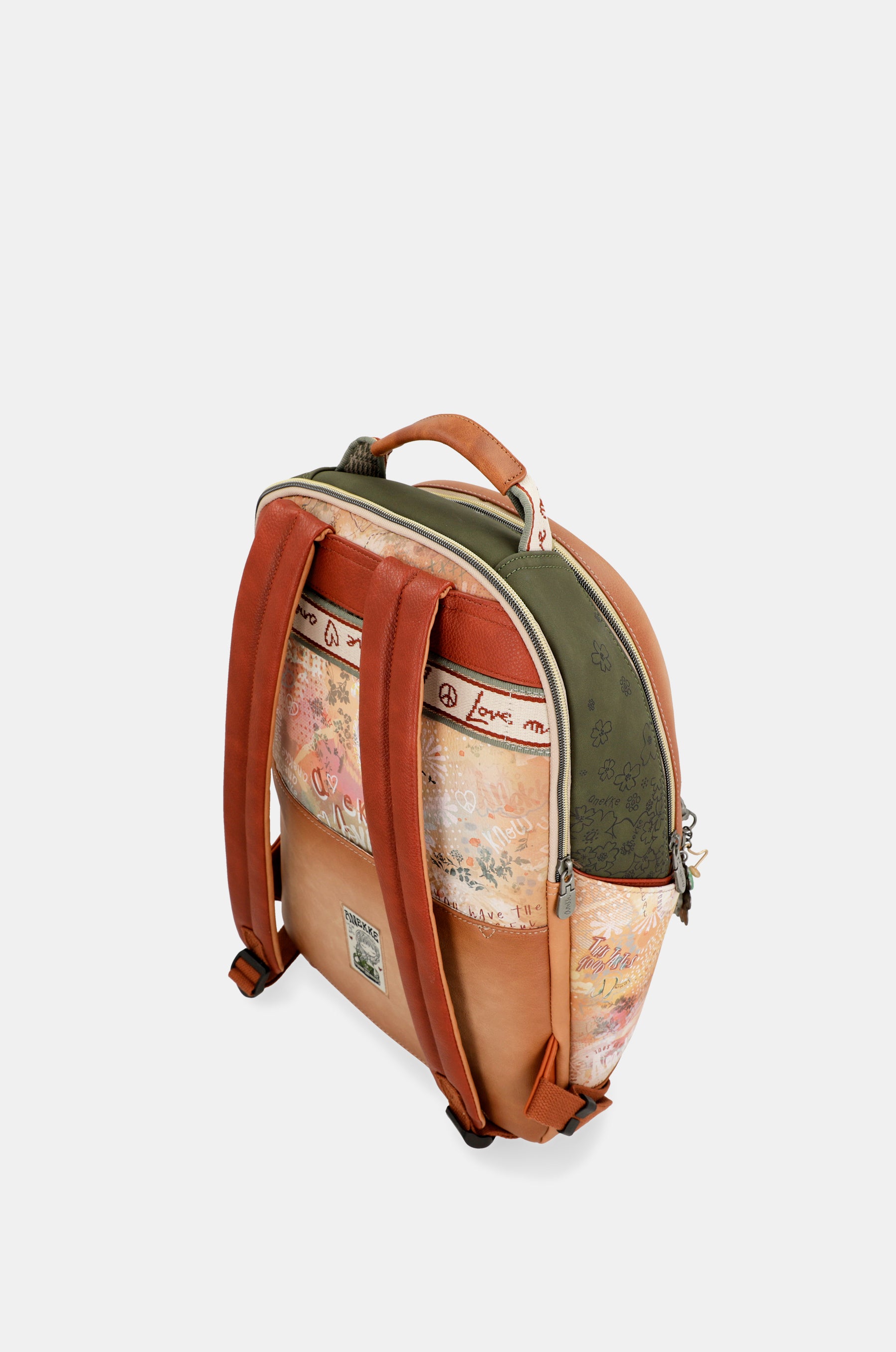 Sac à dos d’école camel Peace & Love