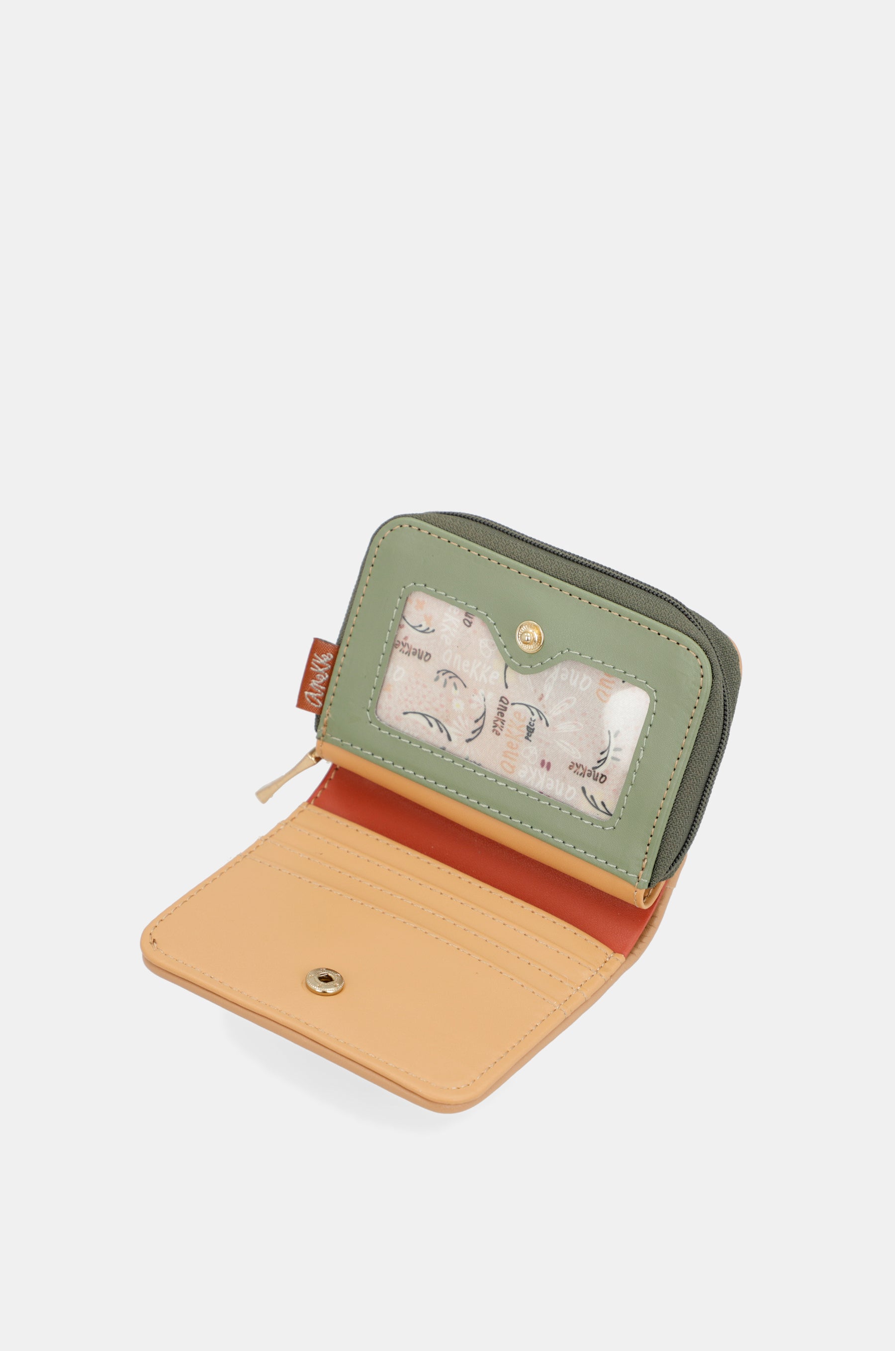 Portefeuille RFID format camel Peace & Love