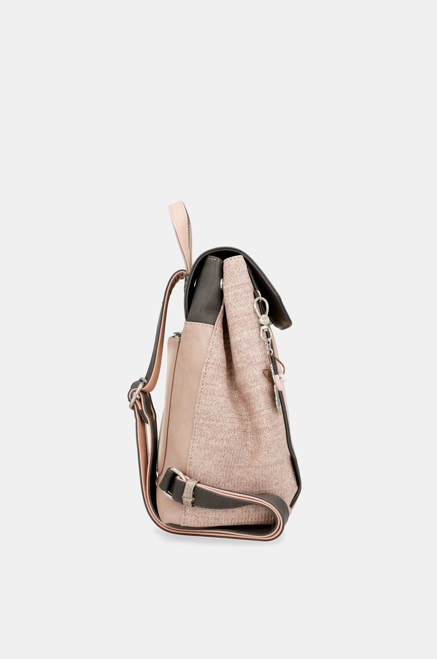 Sac à dos à rabat rose Peace & Love