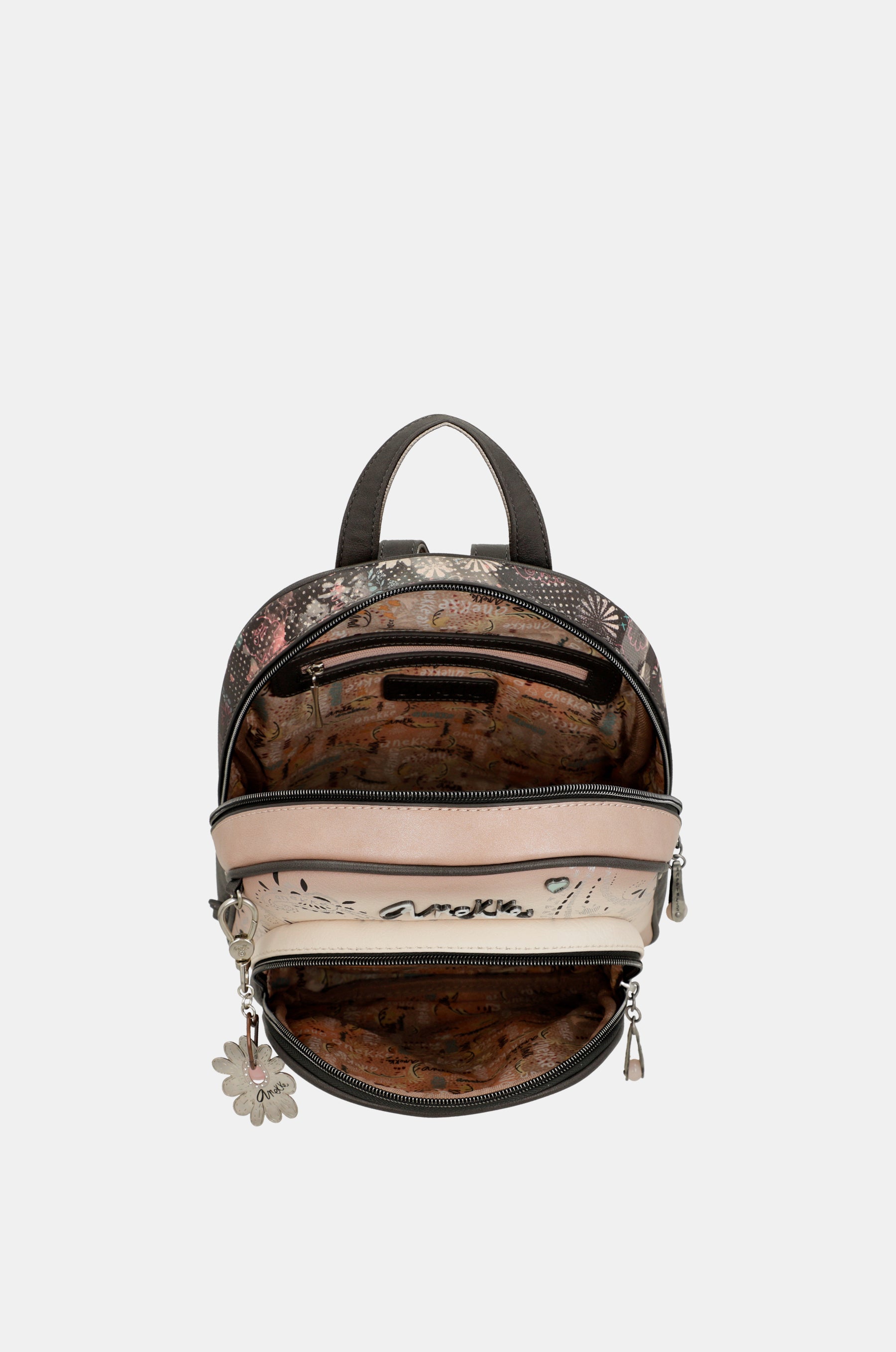 Sac à dos moyen format rose Peace & Love