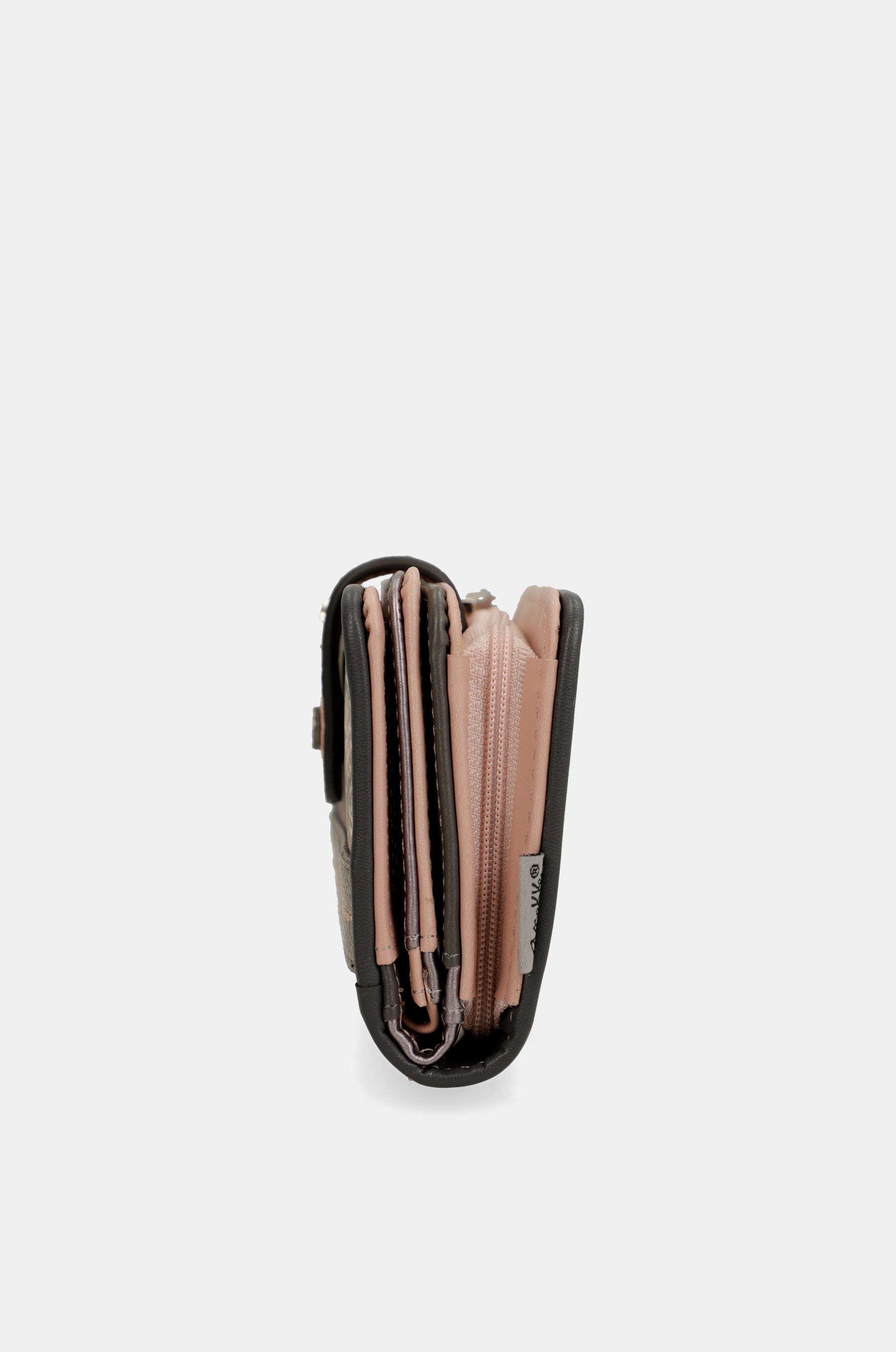 Portefeuille RFID moyen format rose Peace & Love