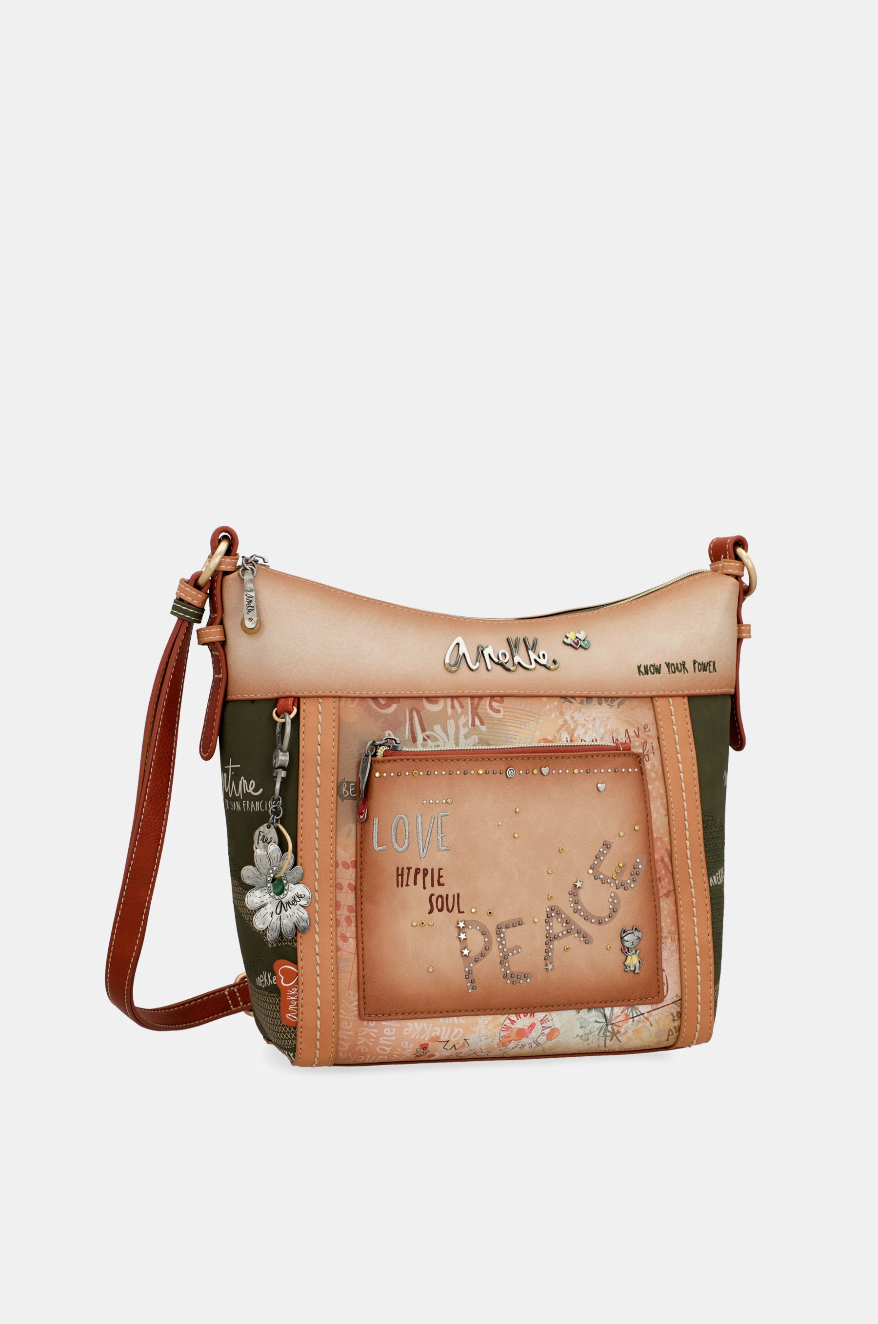 Sac bandoulière grand format Flowers