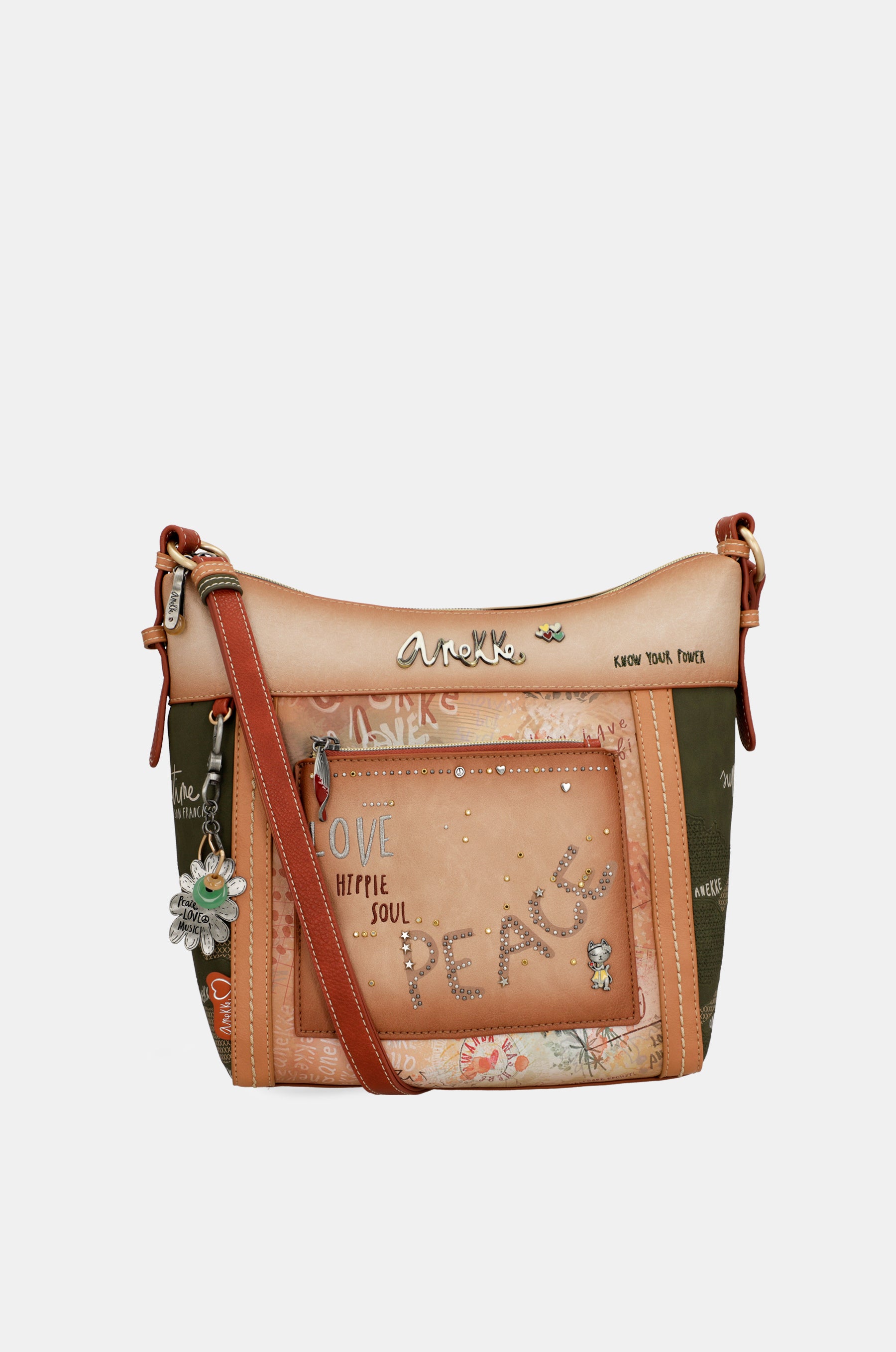 Sac bandoulière grand format Flowers