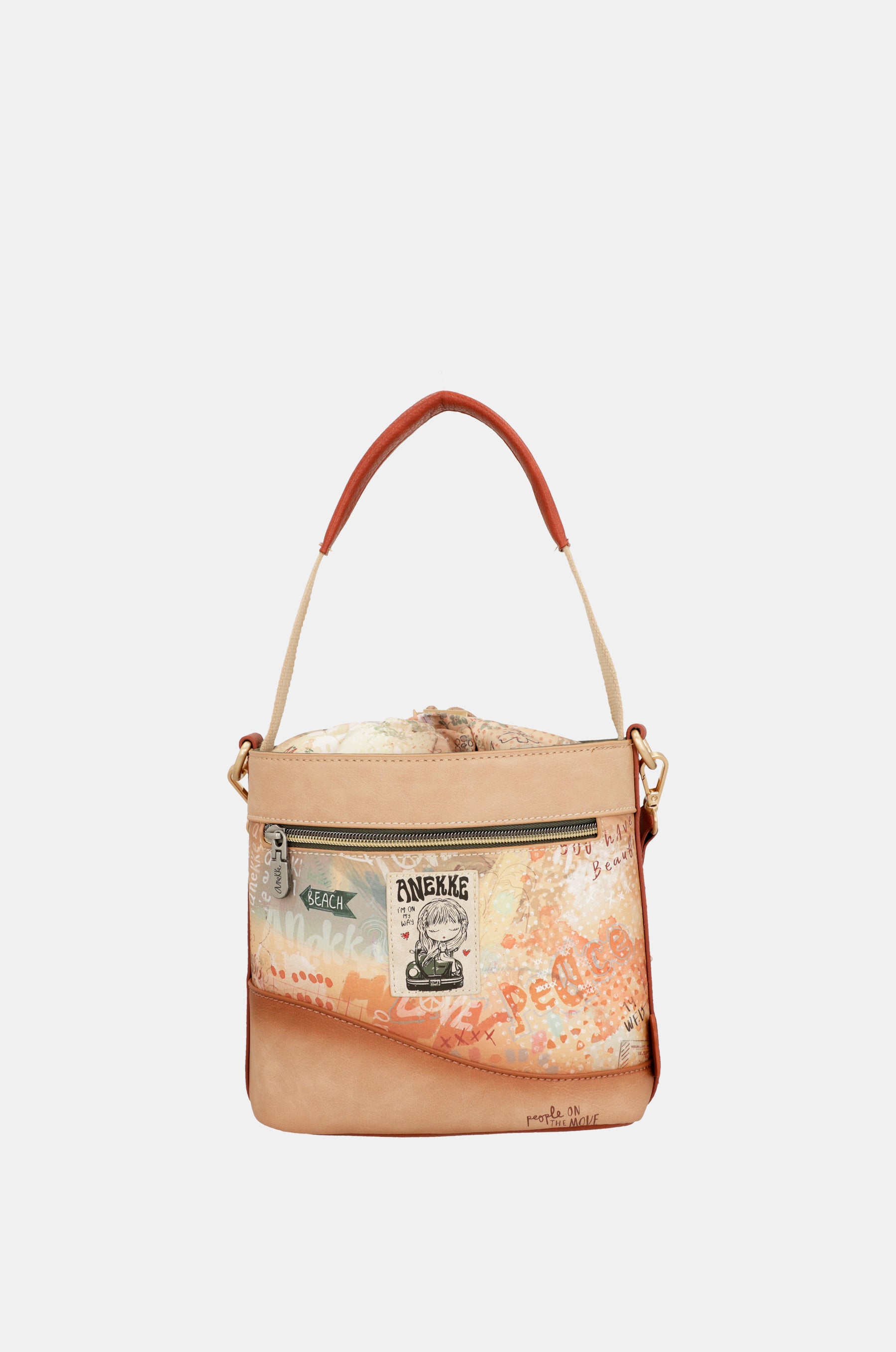 Sac bandoulière avec fermeture à corde Flowers