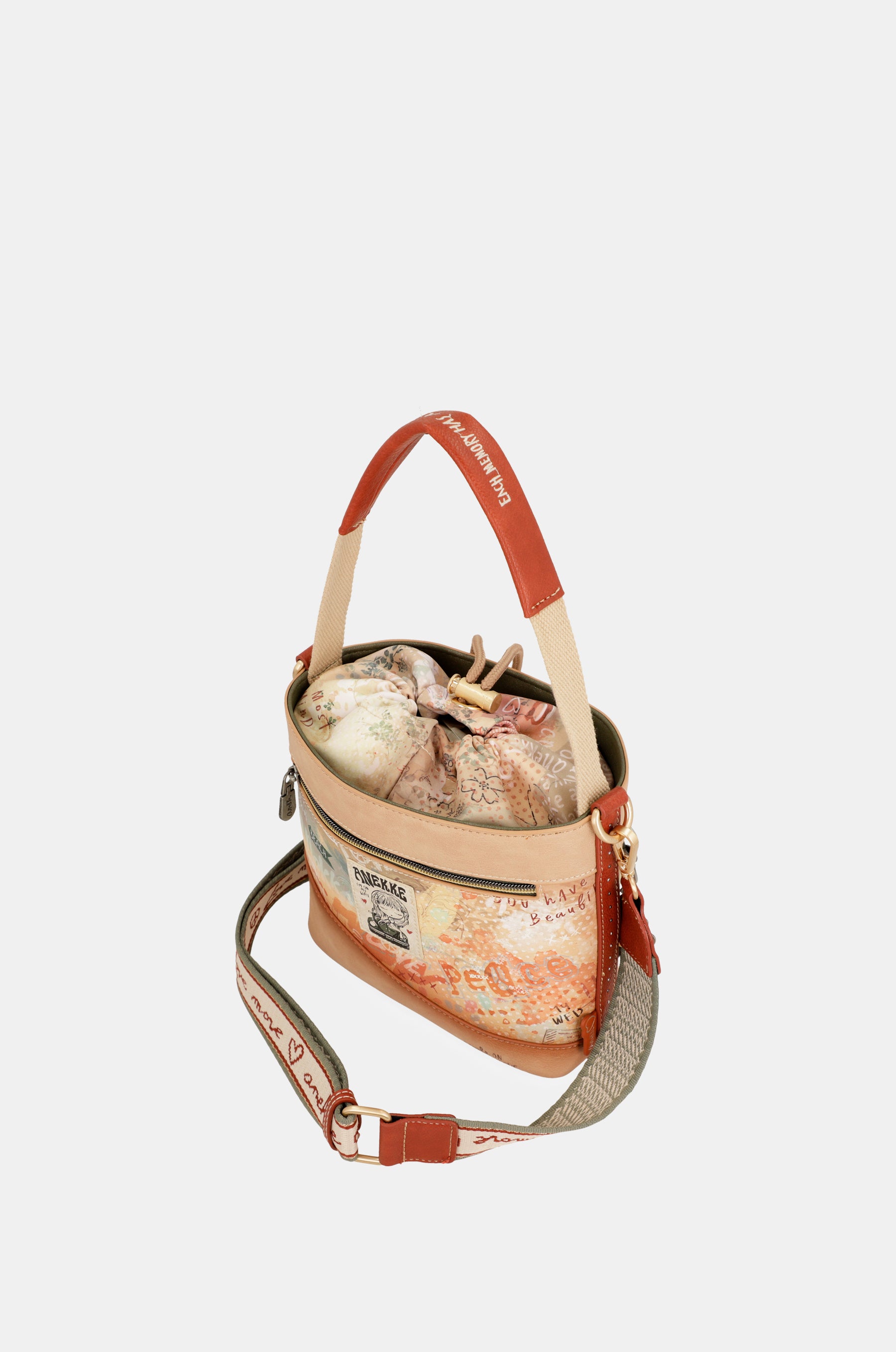 Sac bandoulière avec fermeture à corde Flowers