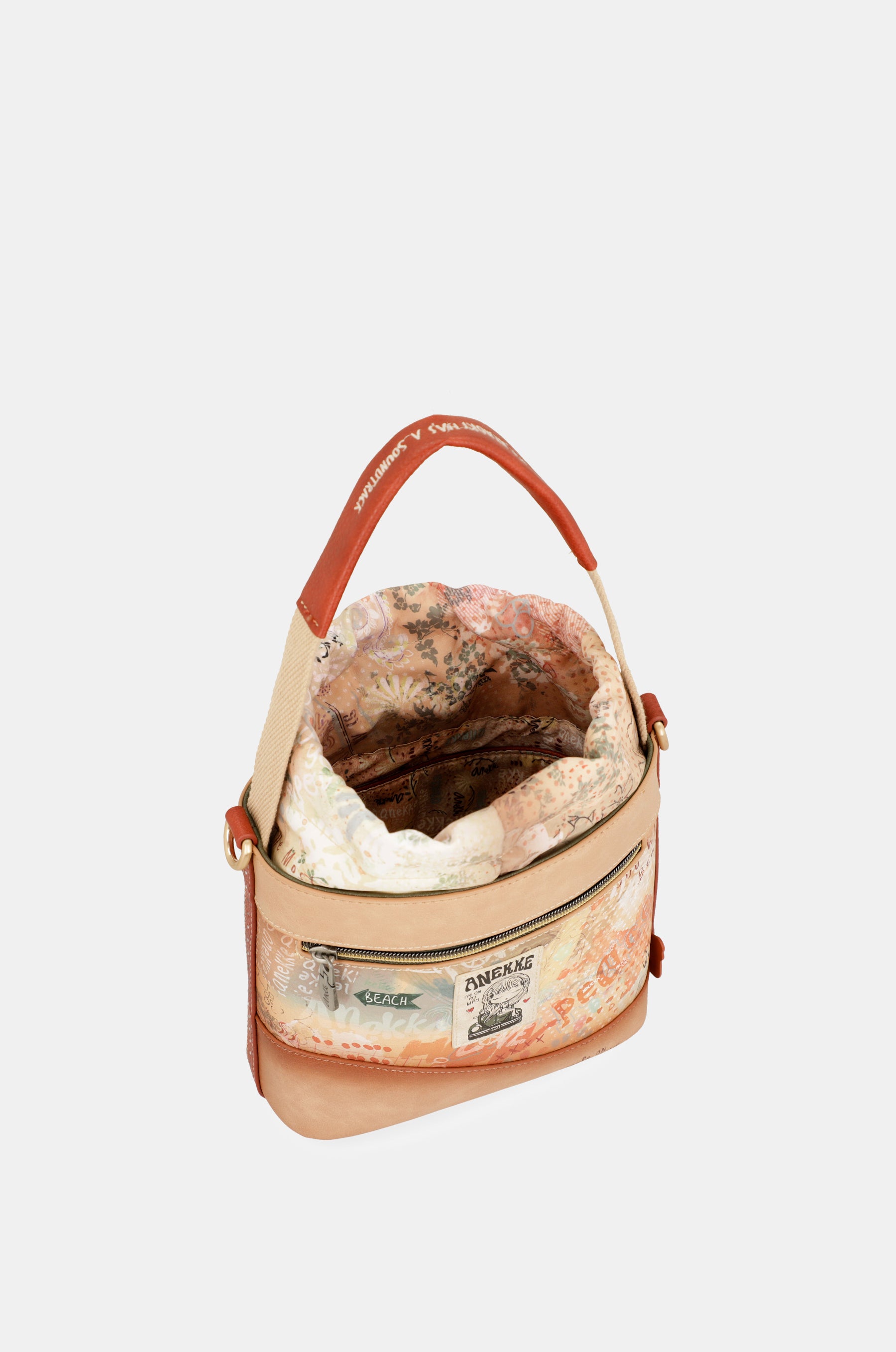 Sac bandoulière avec fermeture à corde Flowers