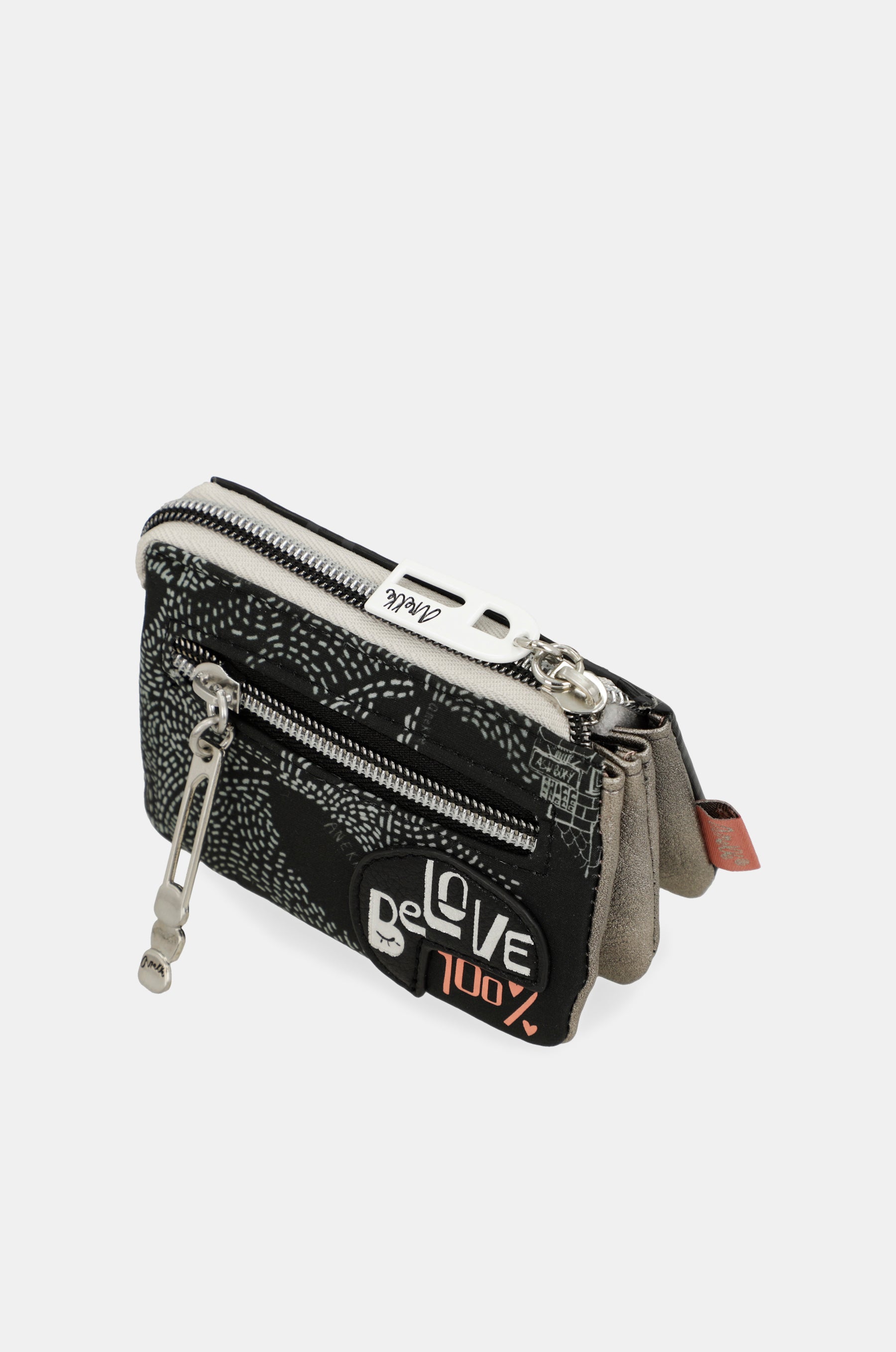 Porte-monnaie triple compartiment Nature Sixties