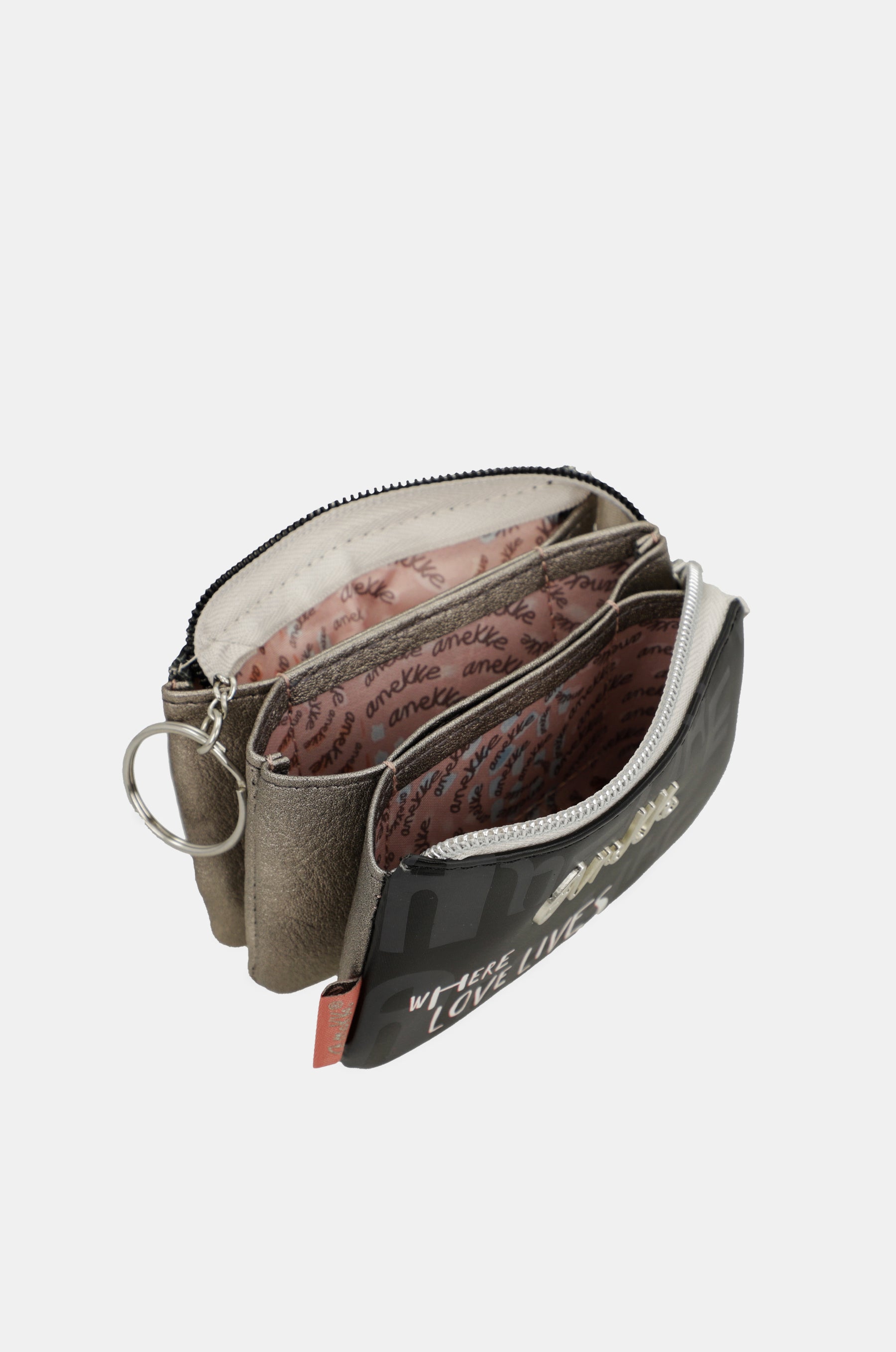 Porte-monnaie triple compartiment Nature Sixties