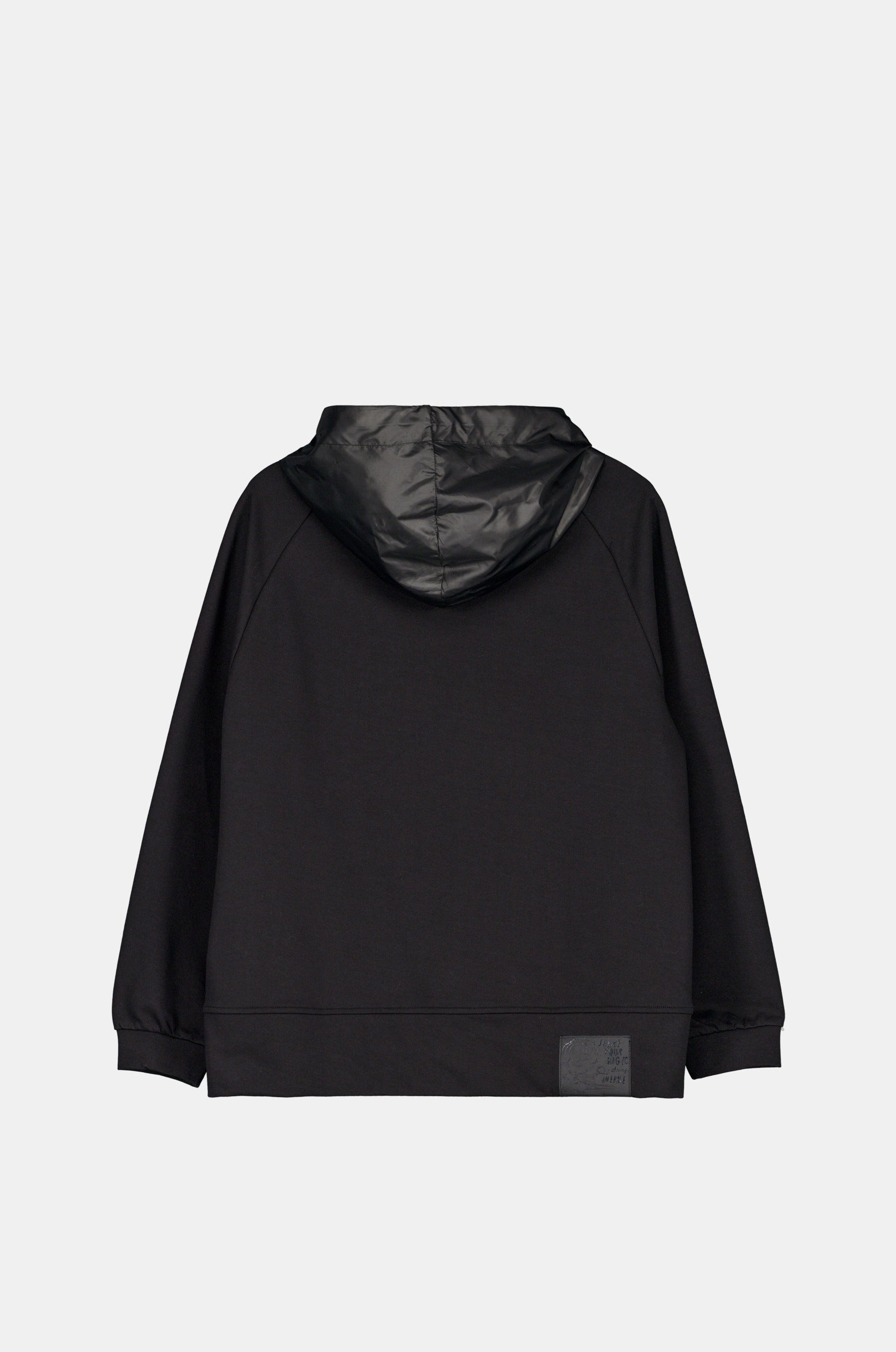 Sweat-shirt noir à capuche