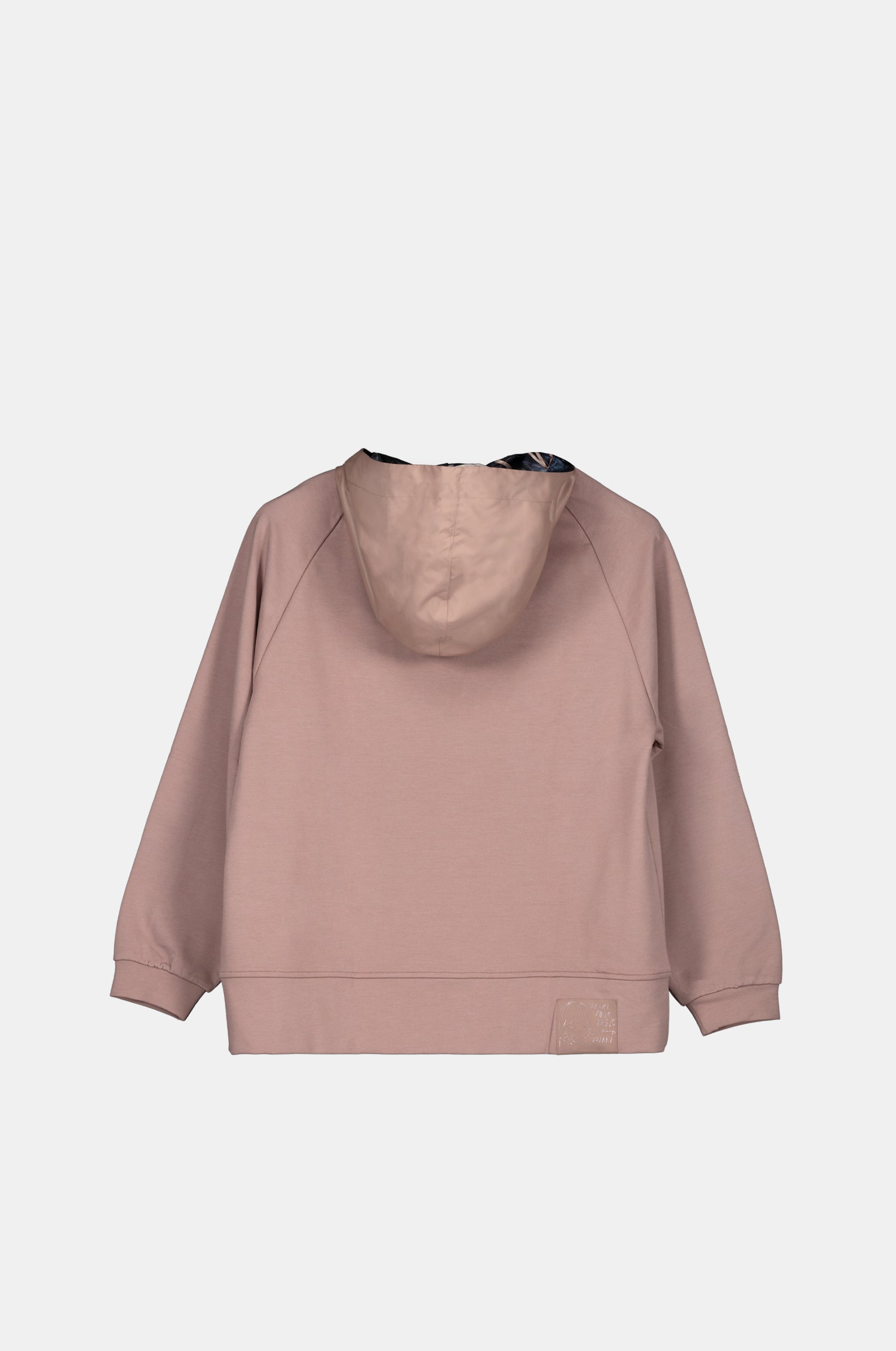 Sweat-shirt beige à capuche