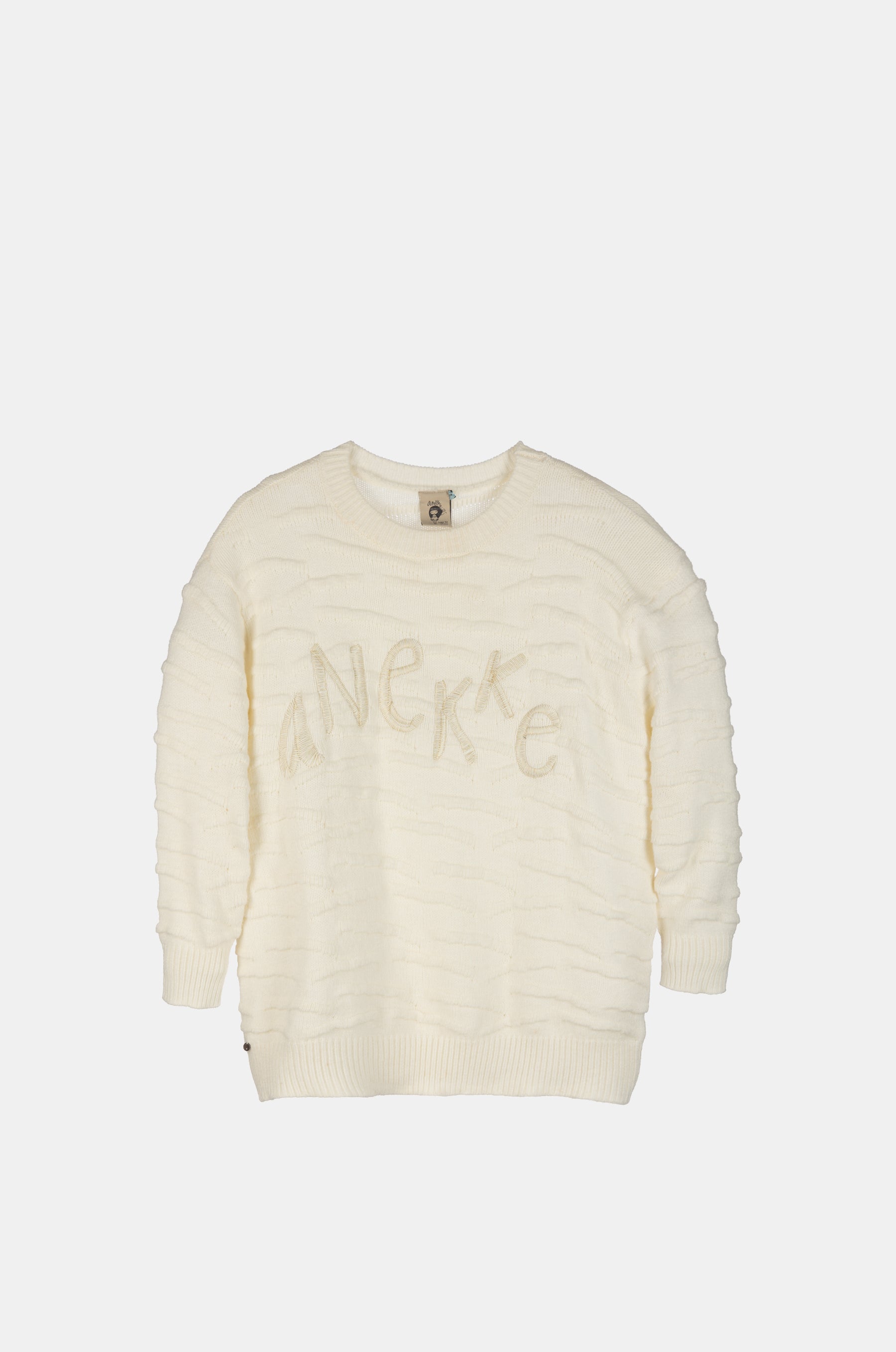 Pull en maille écru