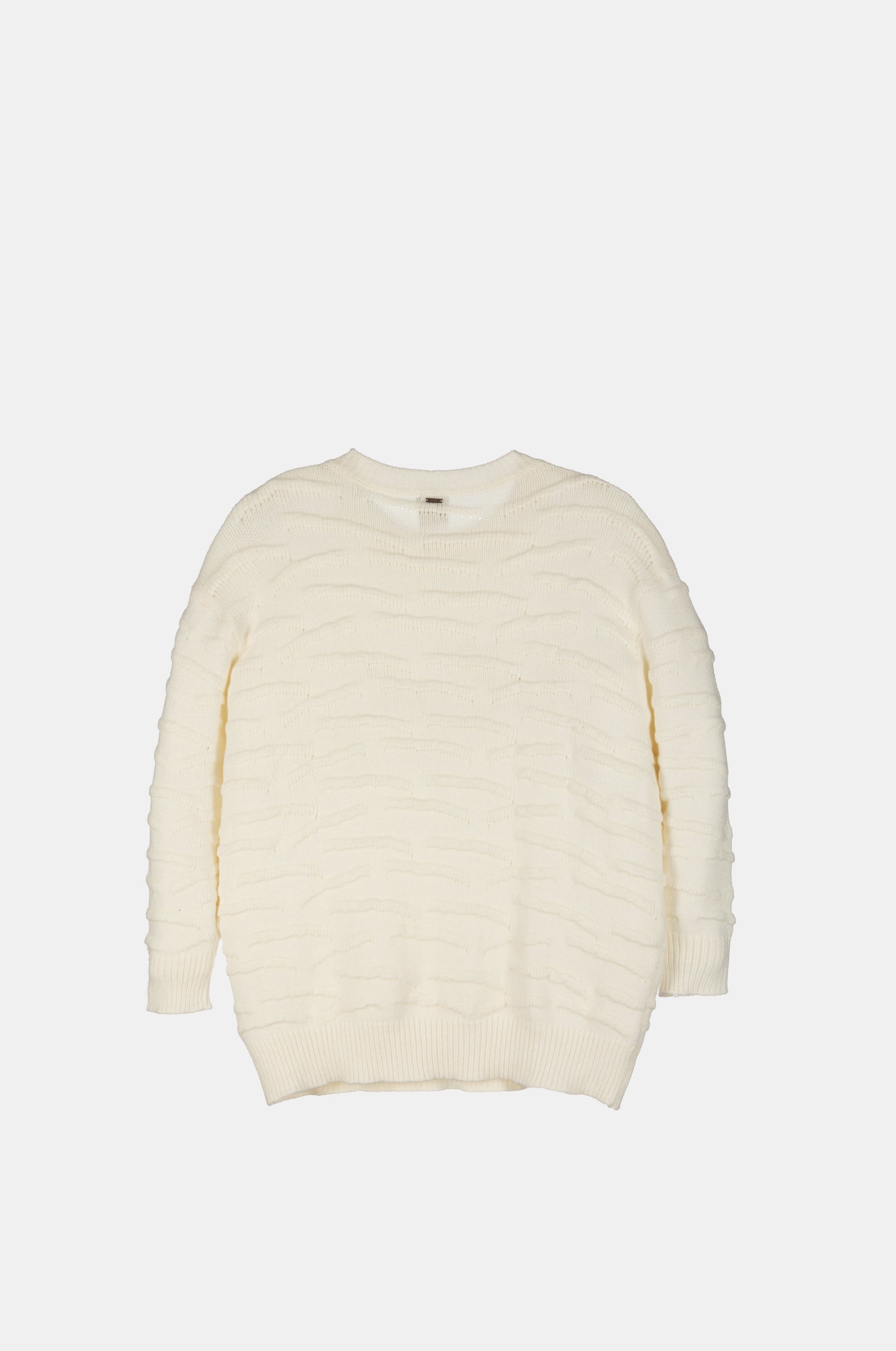 Pull en maille écru