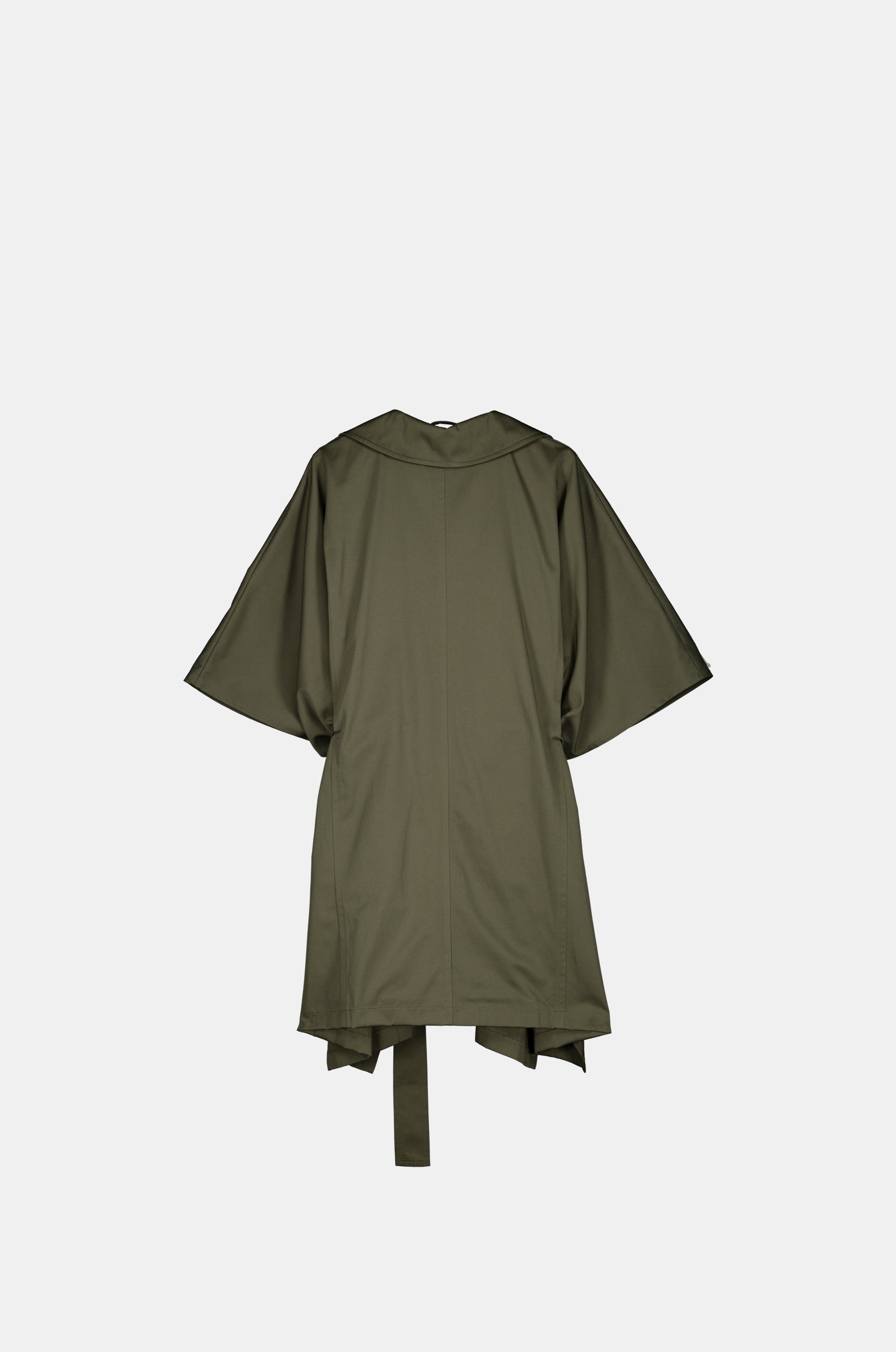 Trench-coat vert style cape