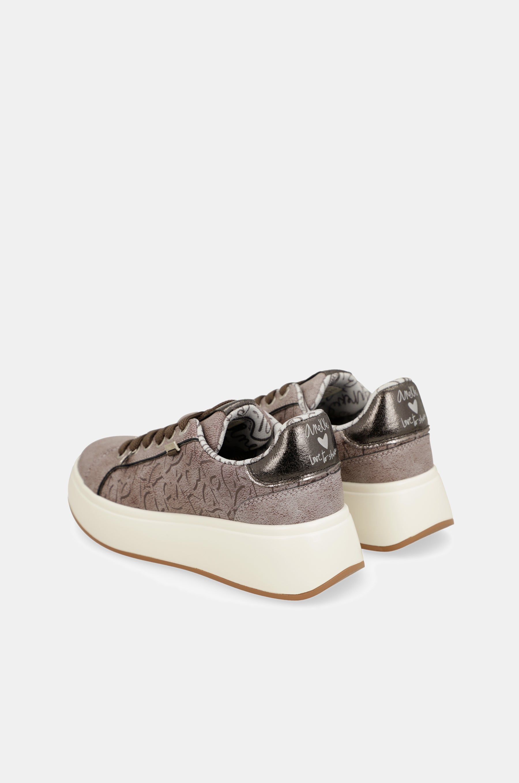 Baskets style casual, écru