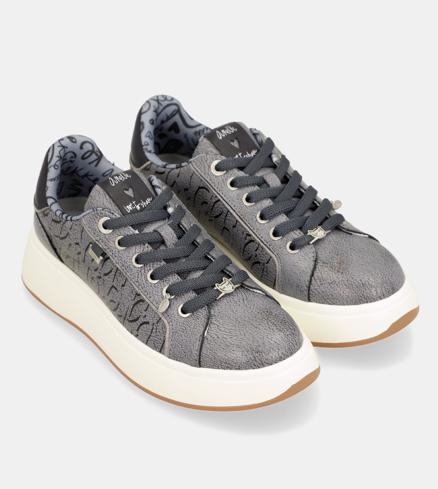 Baskets style casual, bleu