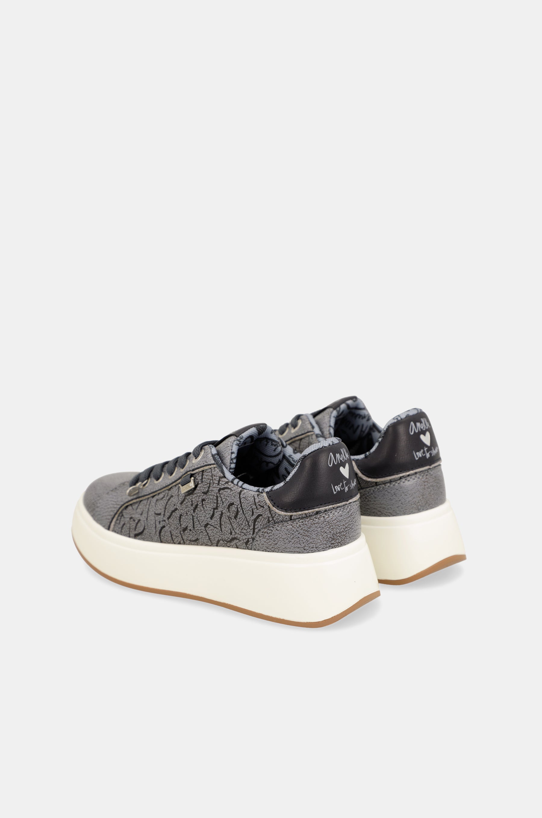 Baskets style casual, bleu