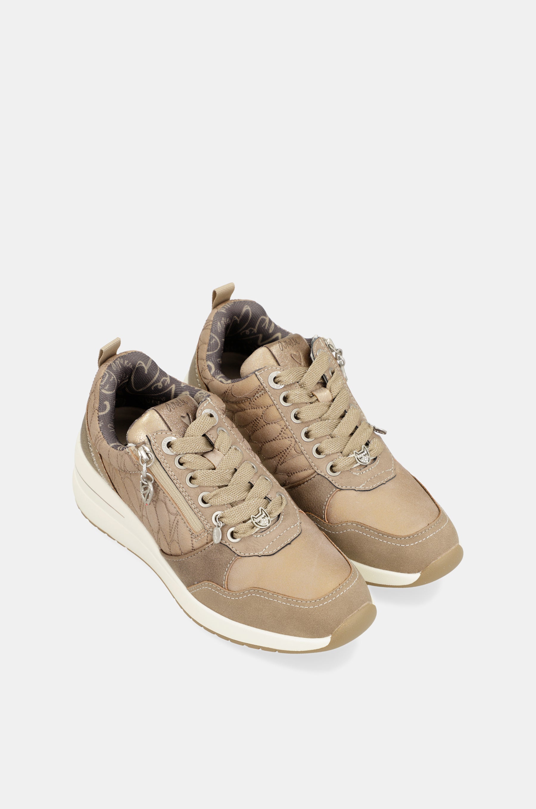 Baskets à talon compensé Dreams, marron