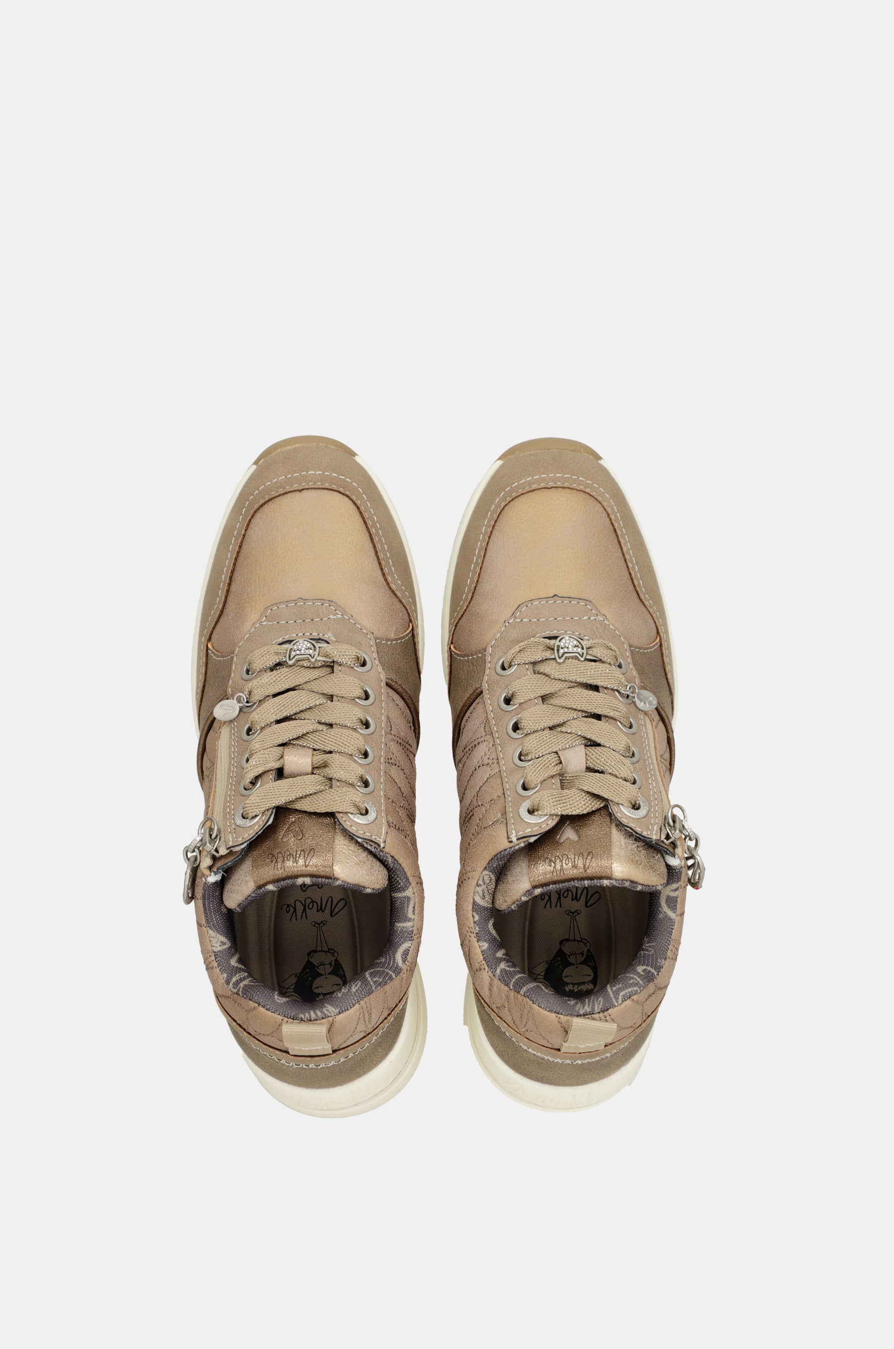 Baskets à talon compensé Dreams, marron