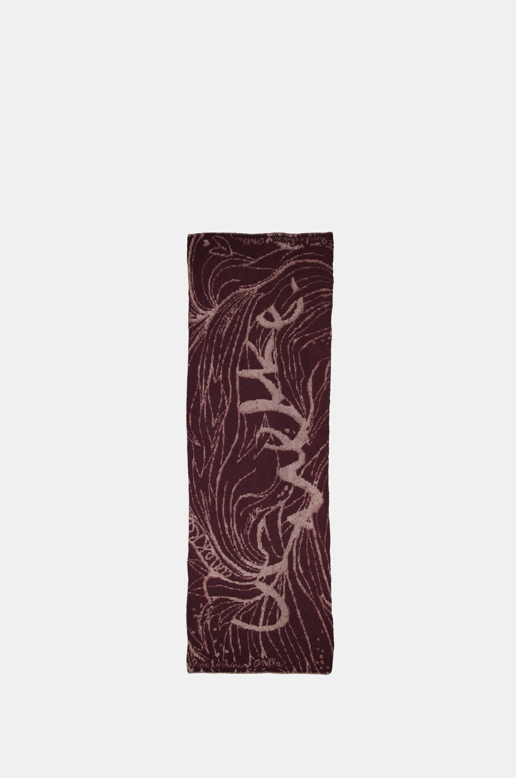 Écharpe bordeaux combinée