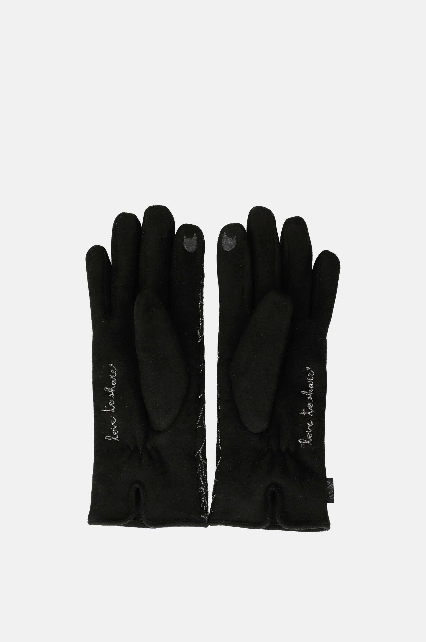 Gants avec logo Anekke, noir