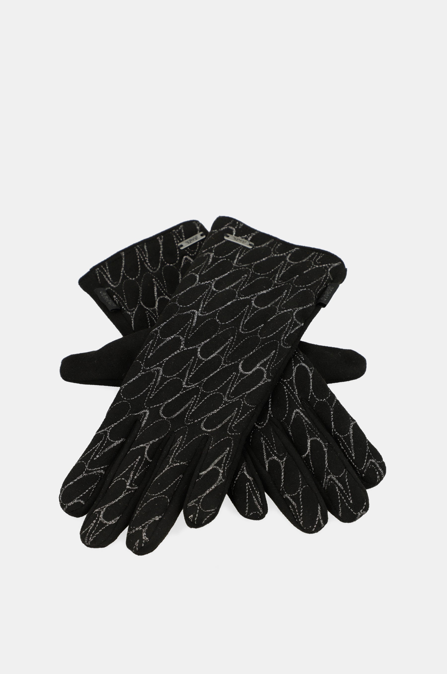 Gants avec logo Anekke, noir