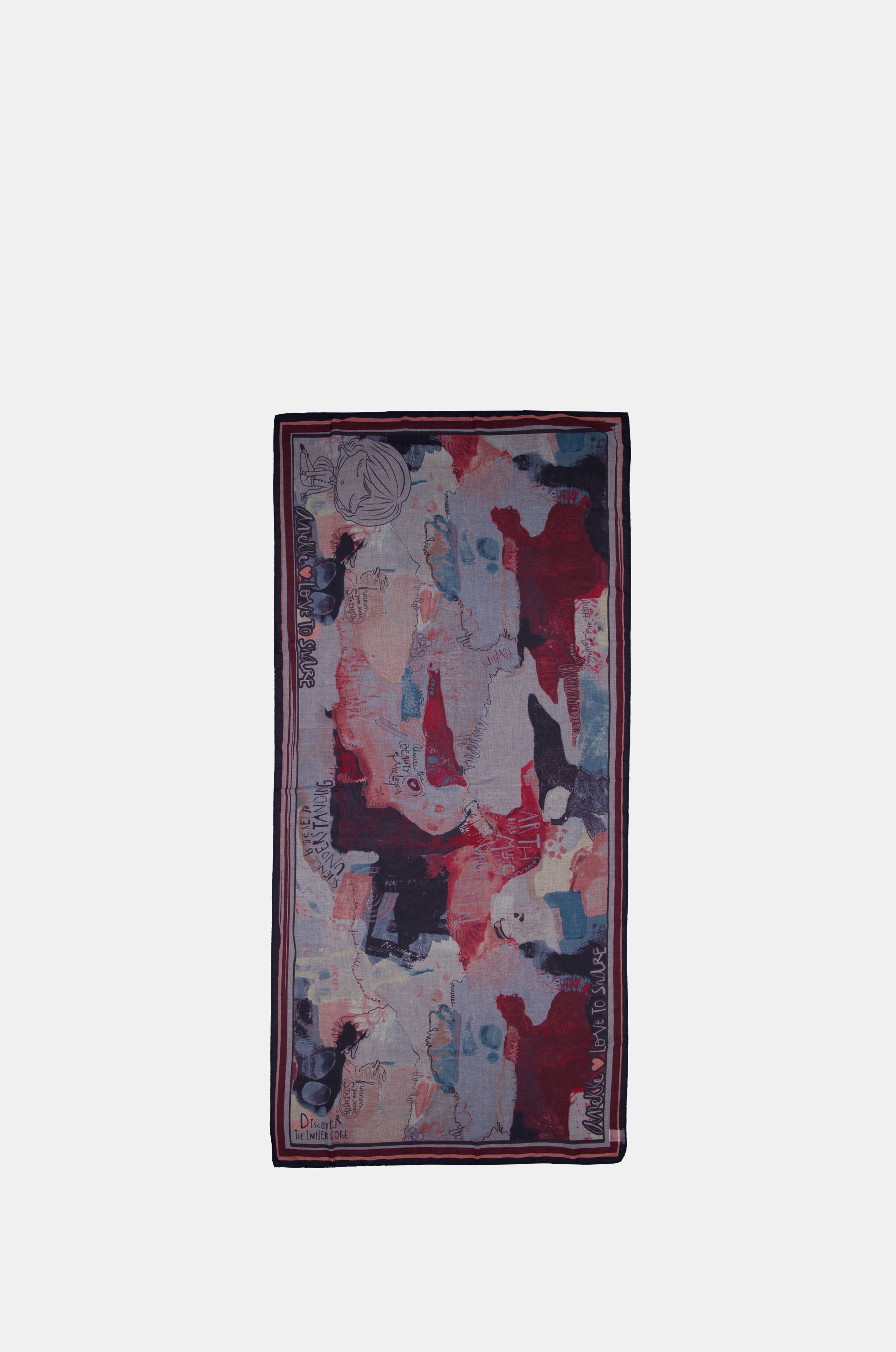 Foulard Core, grenat