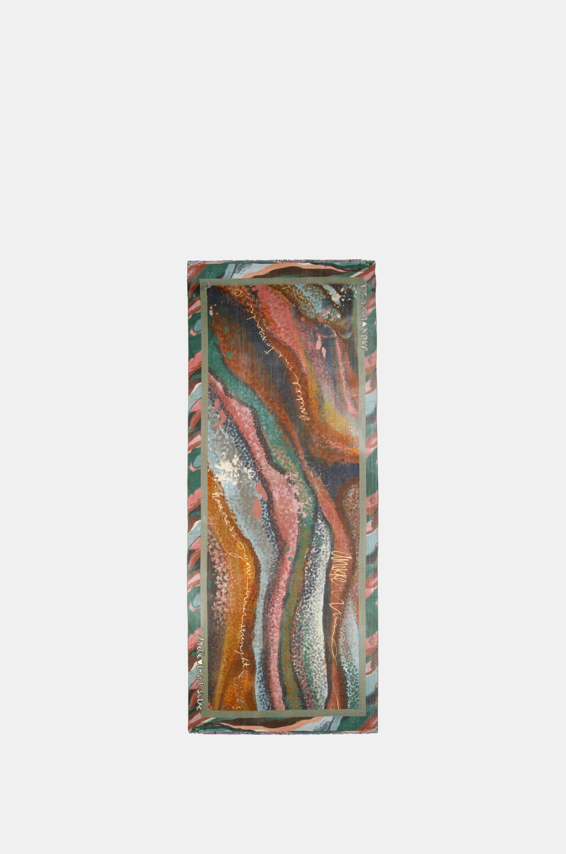 Étole multicolore