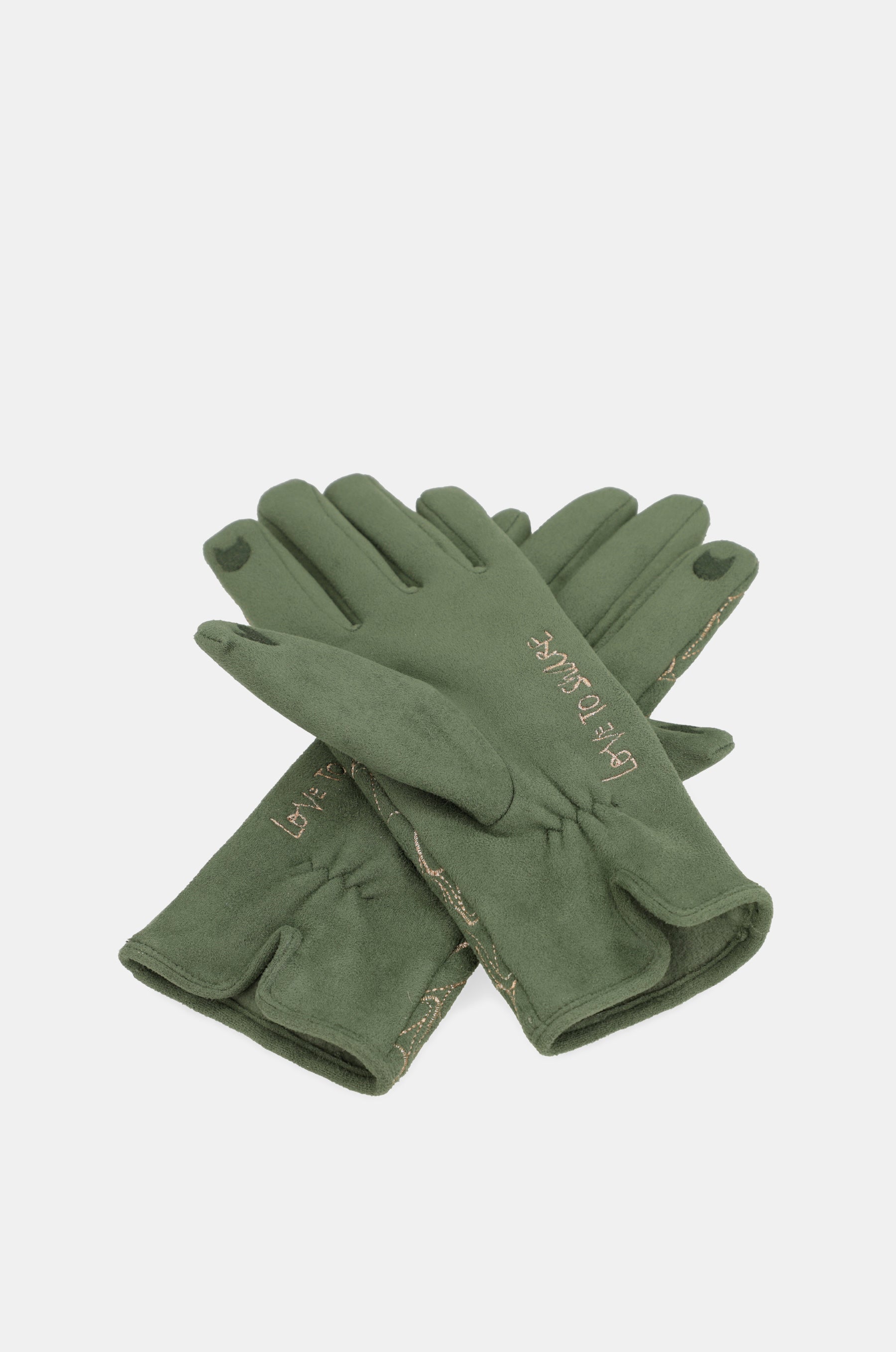 Gants avec logo Anekke, vert