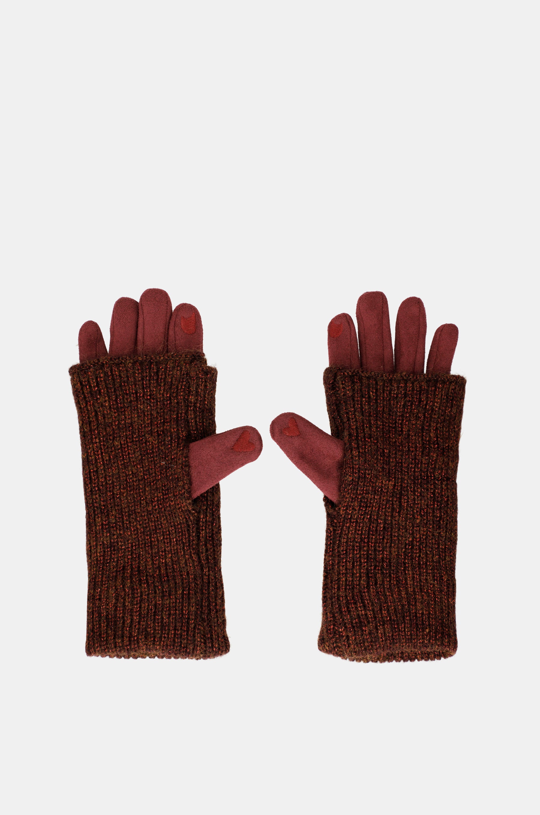 Gants extensibles, bordeaux