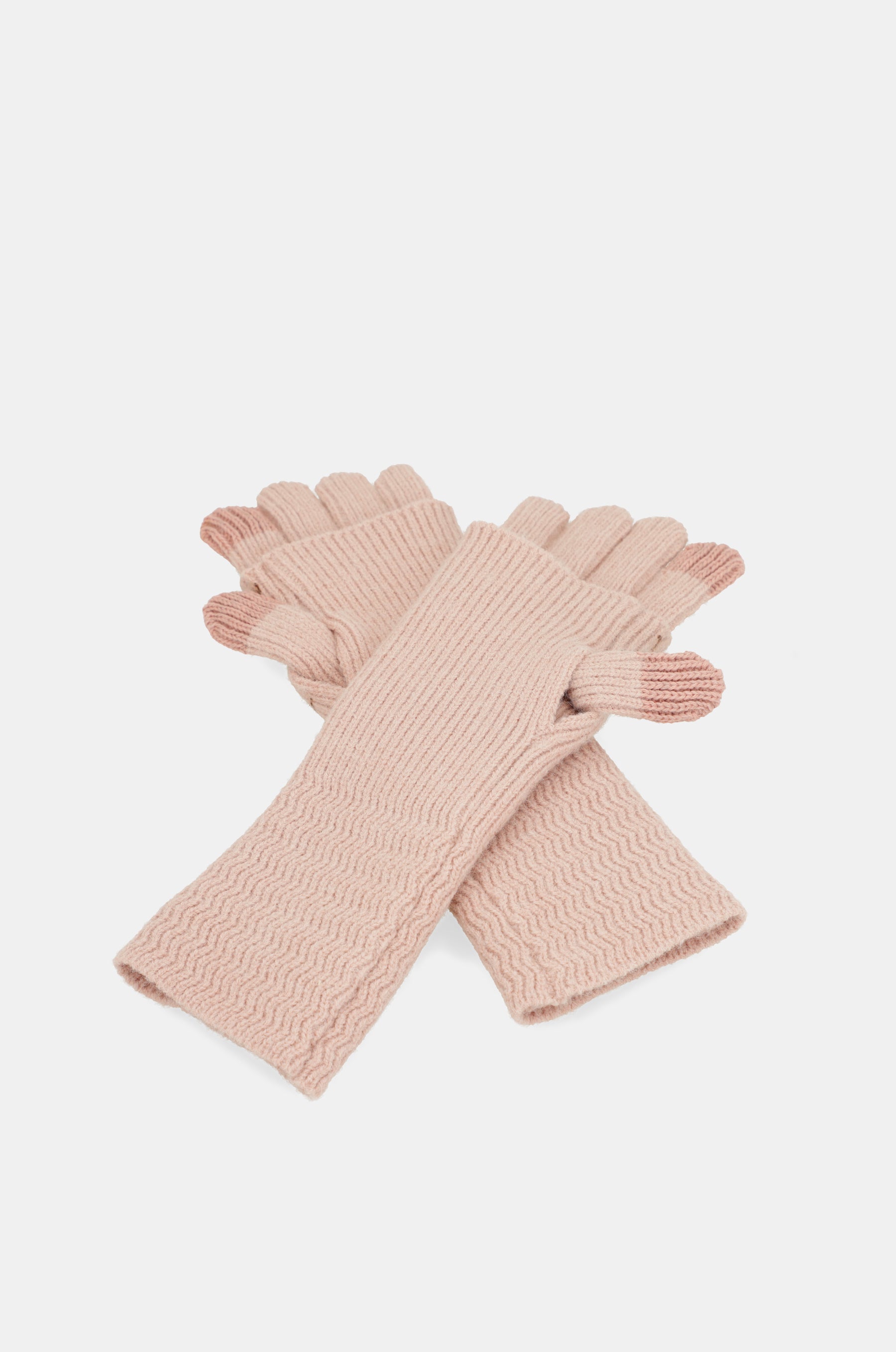Gants en maille, beige