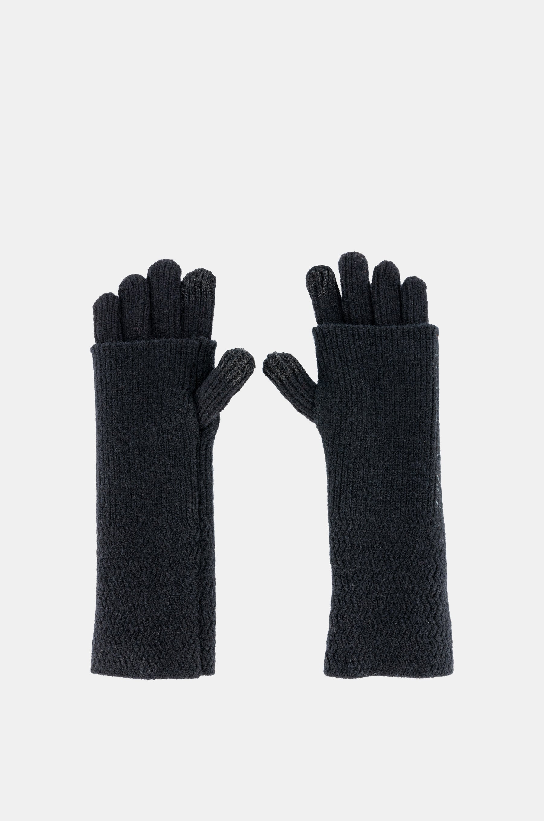 Gants en maille, noir