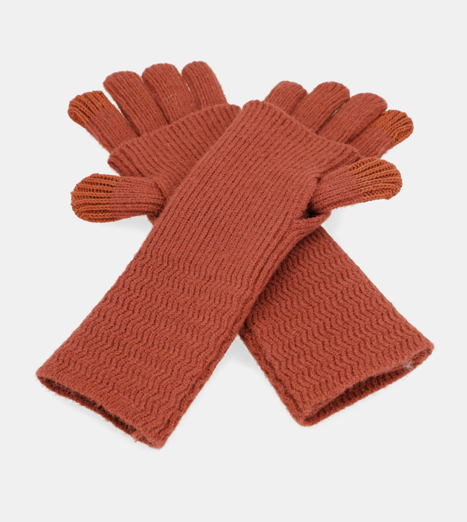 Gants en maille, rouge