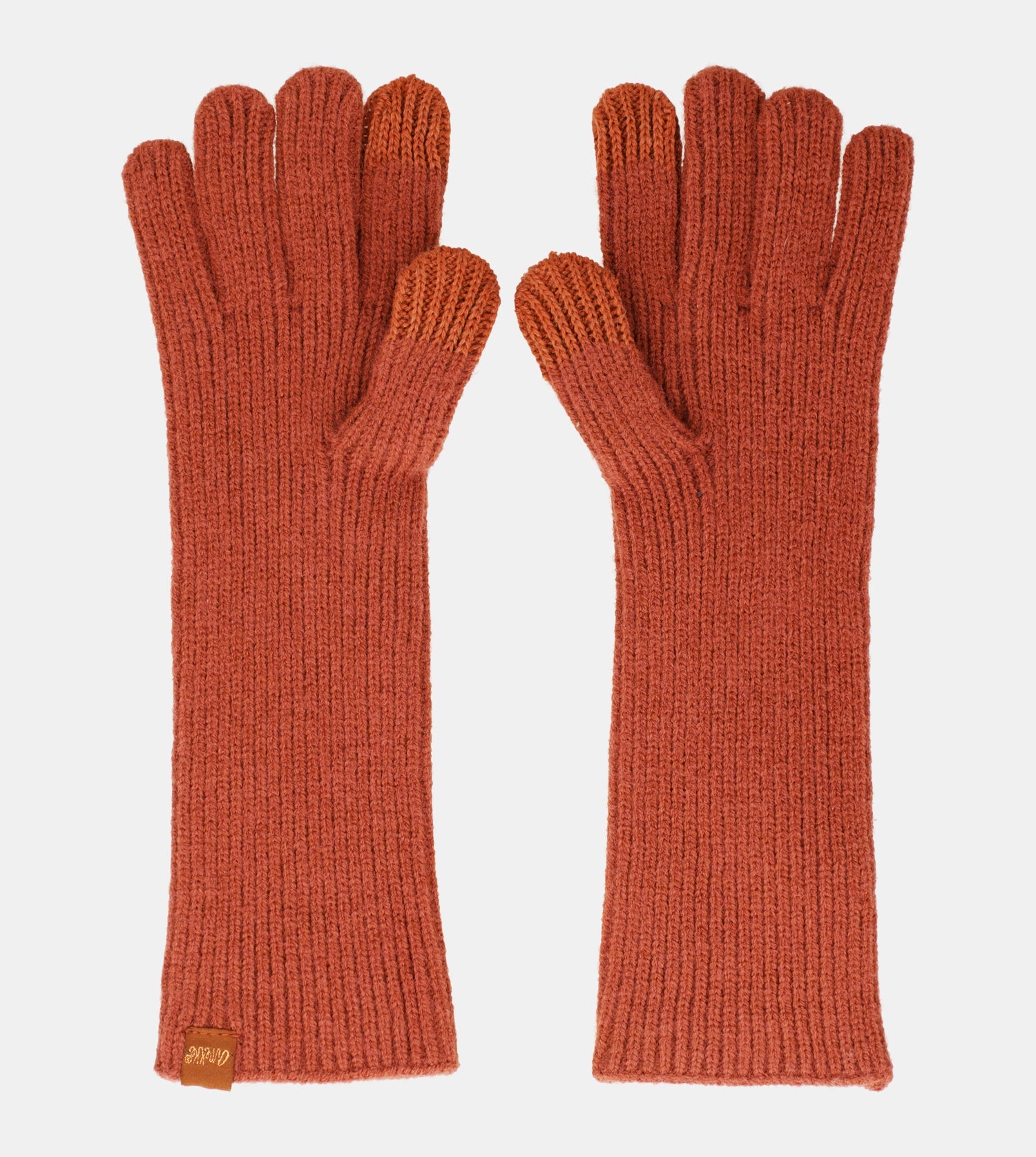 Gants en maille, rouge