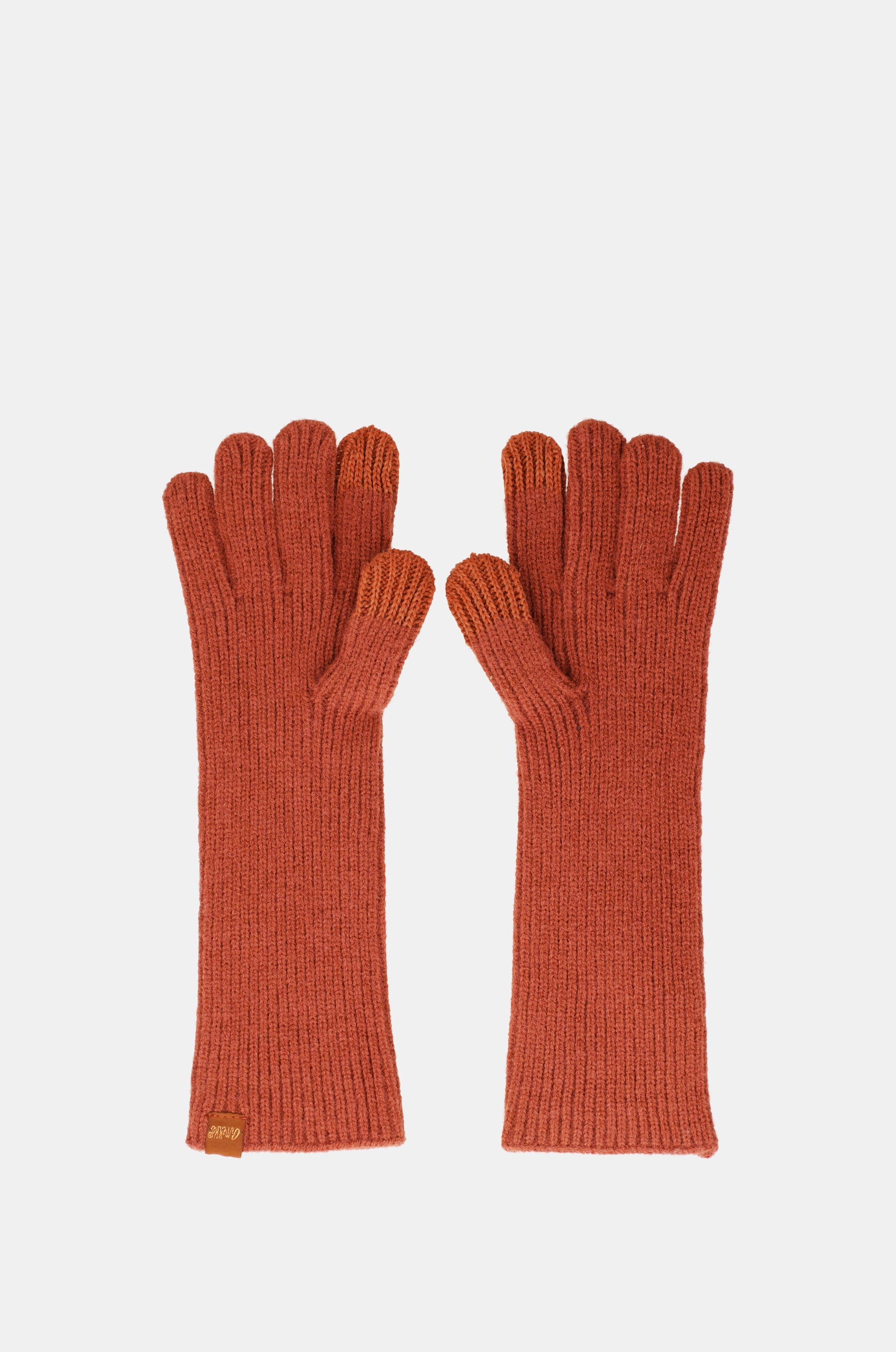 Gants en maille, rouge