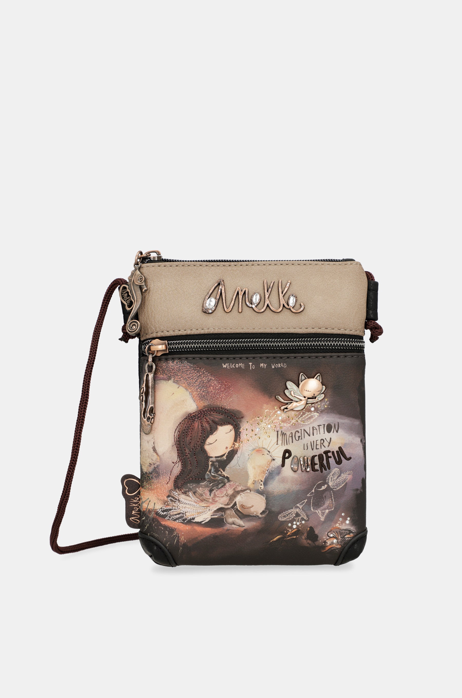 Sac Anekke Dreamverse Mini Crossbody – Bandoulière Ajustable – Multicolore Paillettes