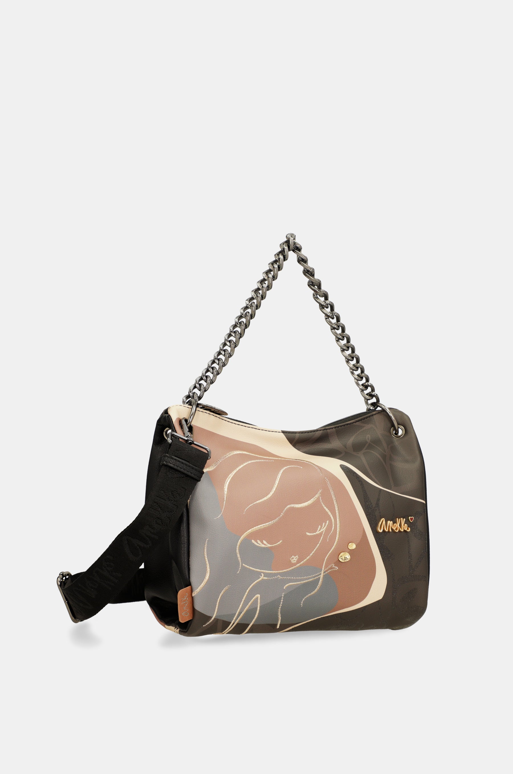 Sac à bandoulière avec anse métallique Hearthbeat