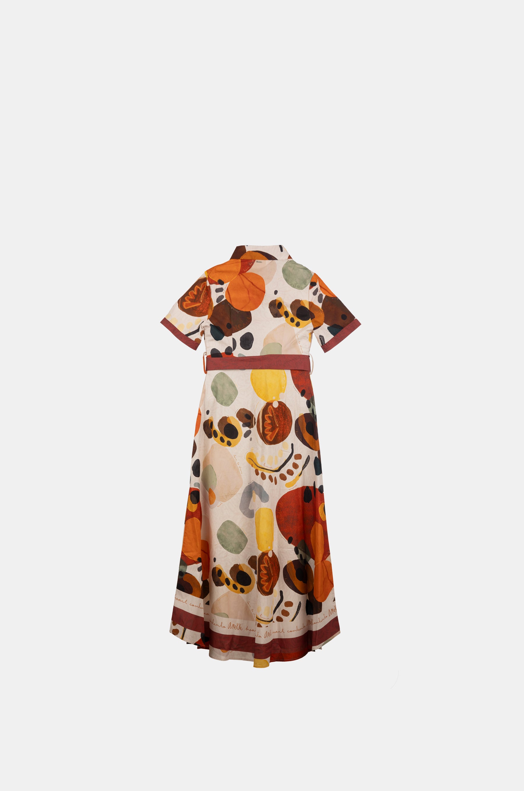 Robe longue à manches courtes Alma