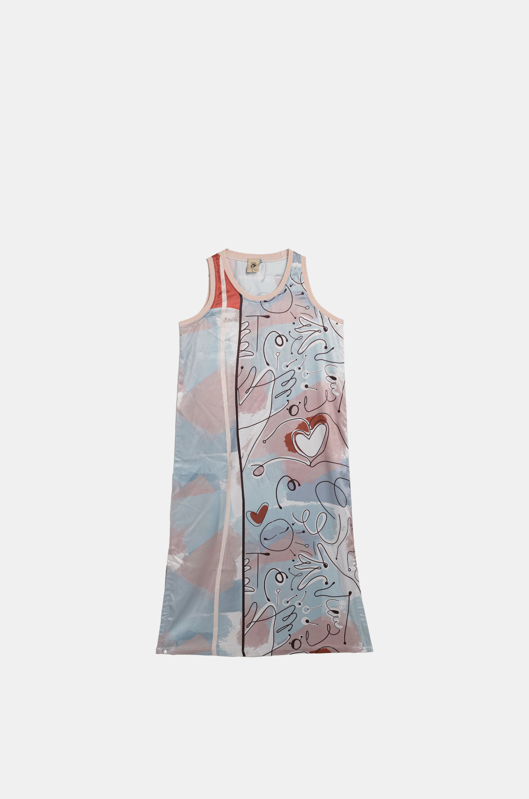 Robe longue sans manches Alma