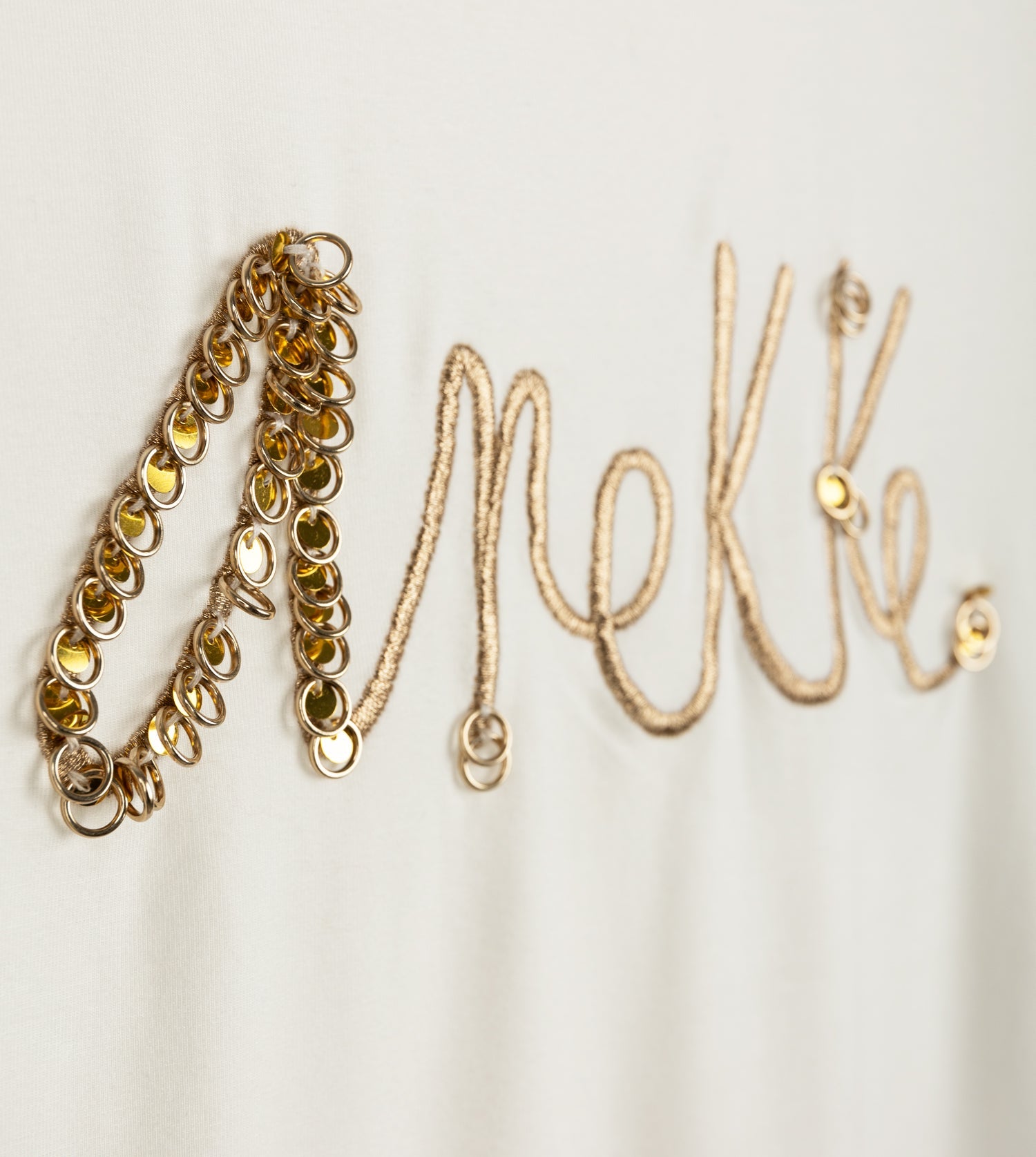 T-shirt blanc à manches courtes avec logo