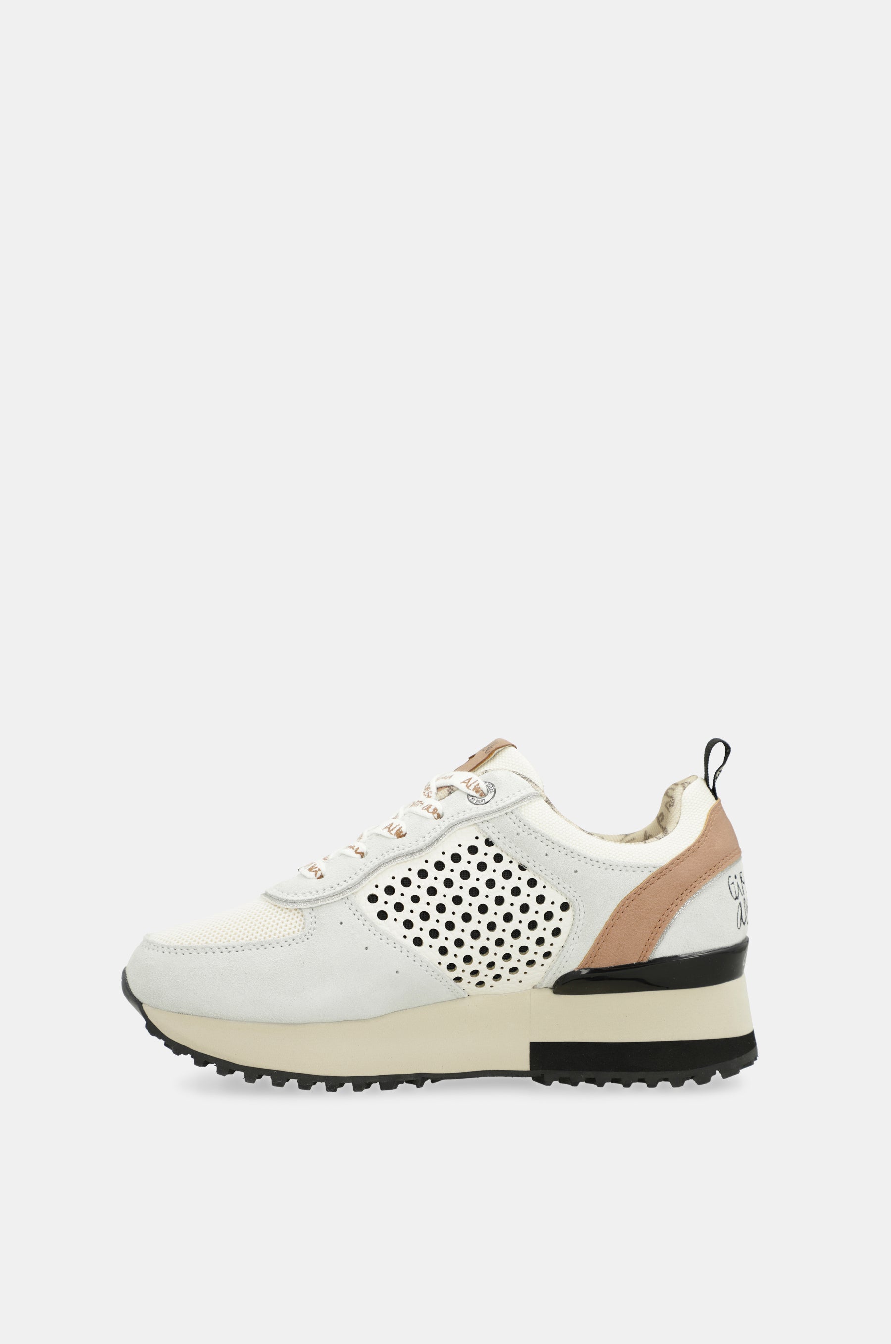 Baskets à plateforme grises