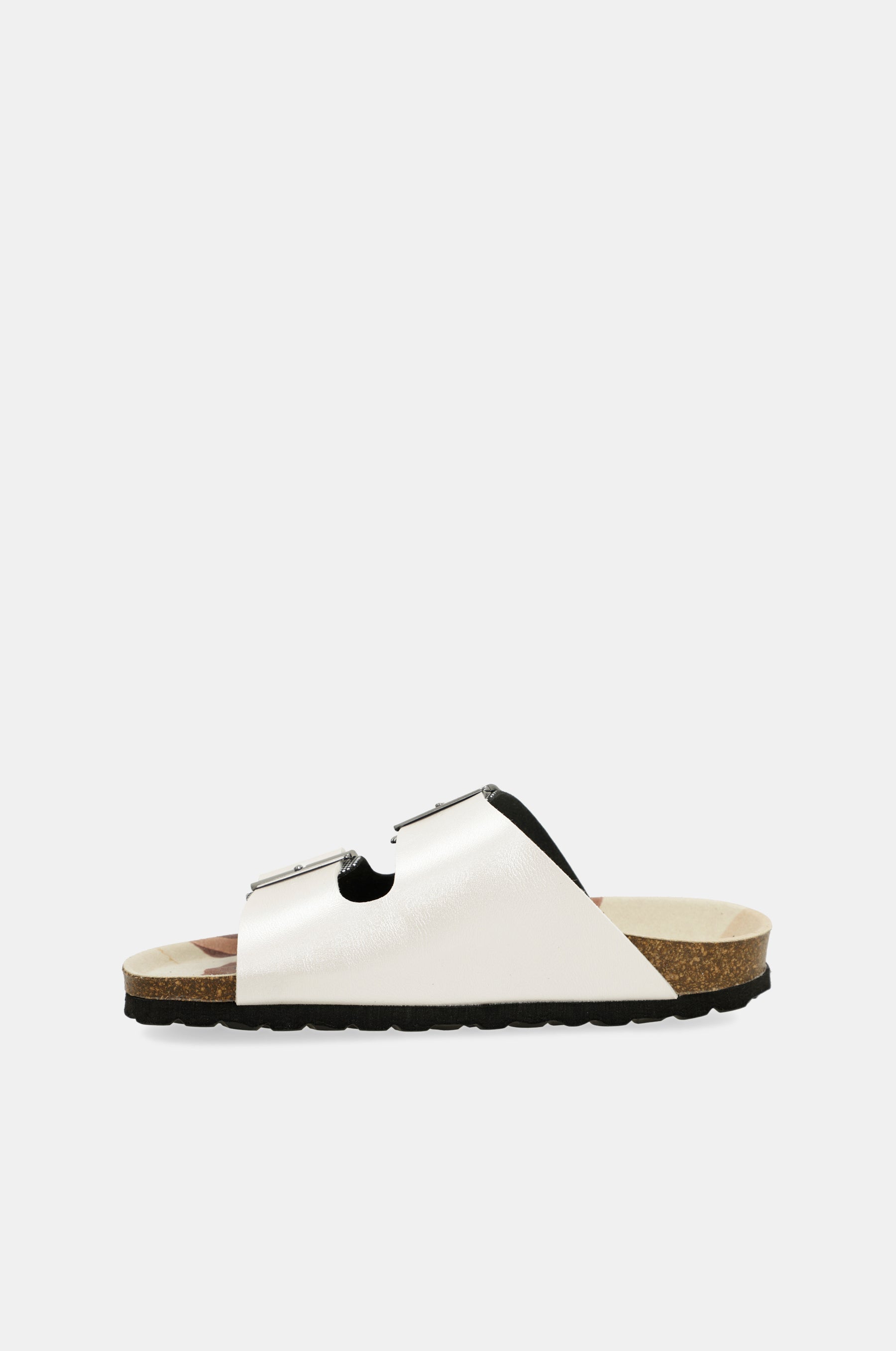 Sandales bio blanches à pois