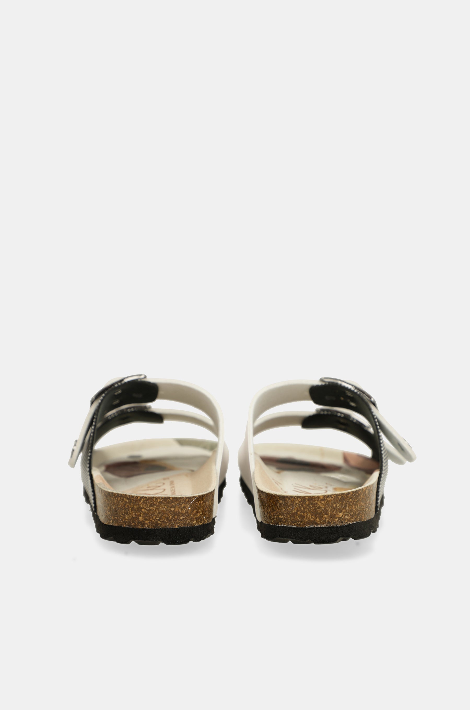 Sandales bio blanches à pois