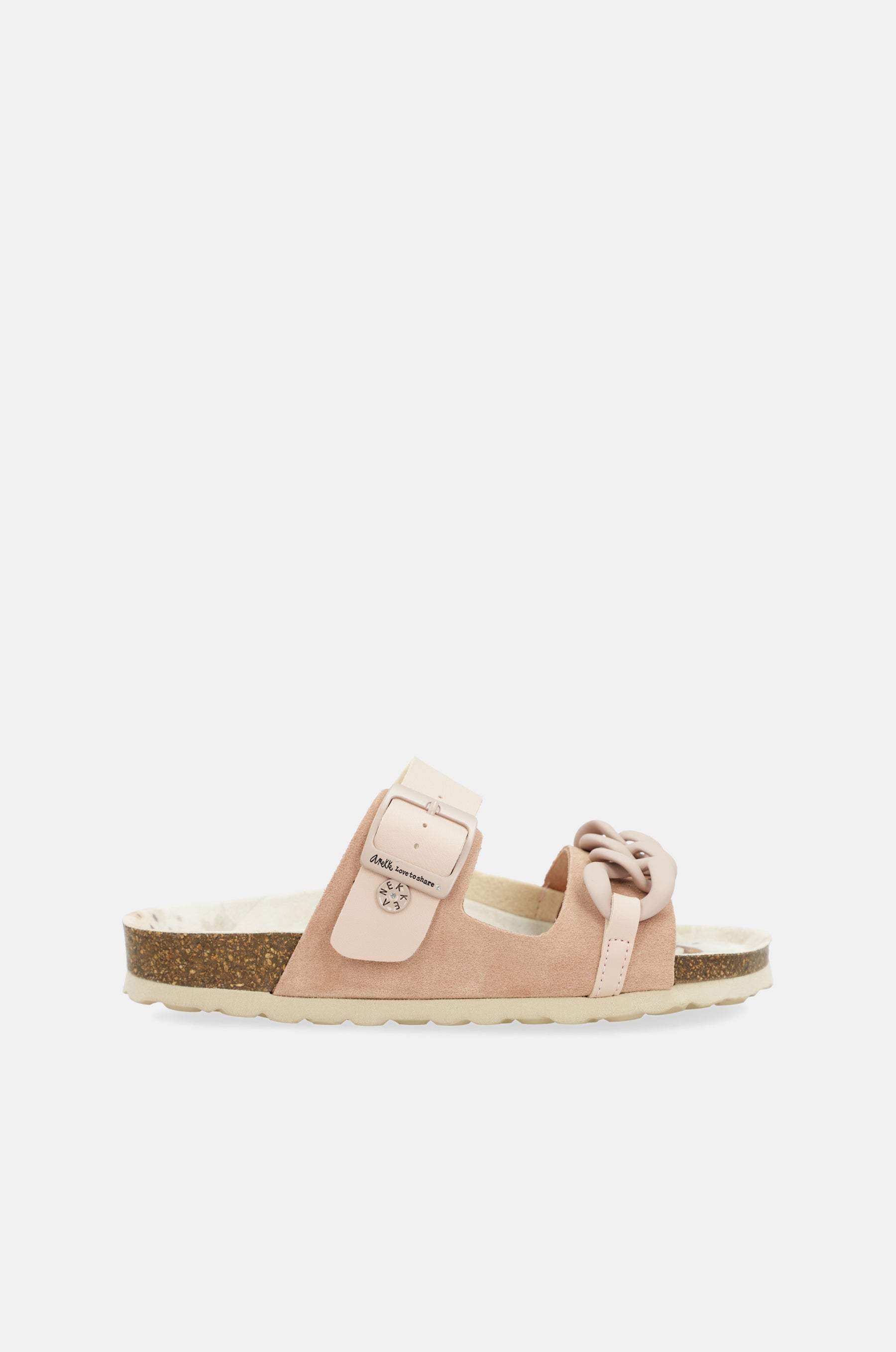 Sandales bio roses à chaîne