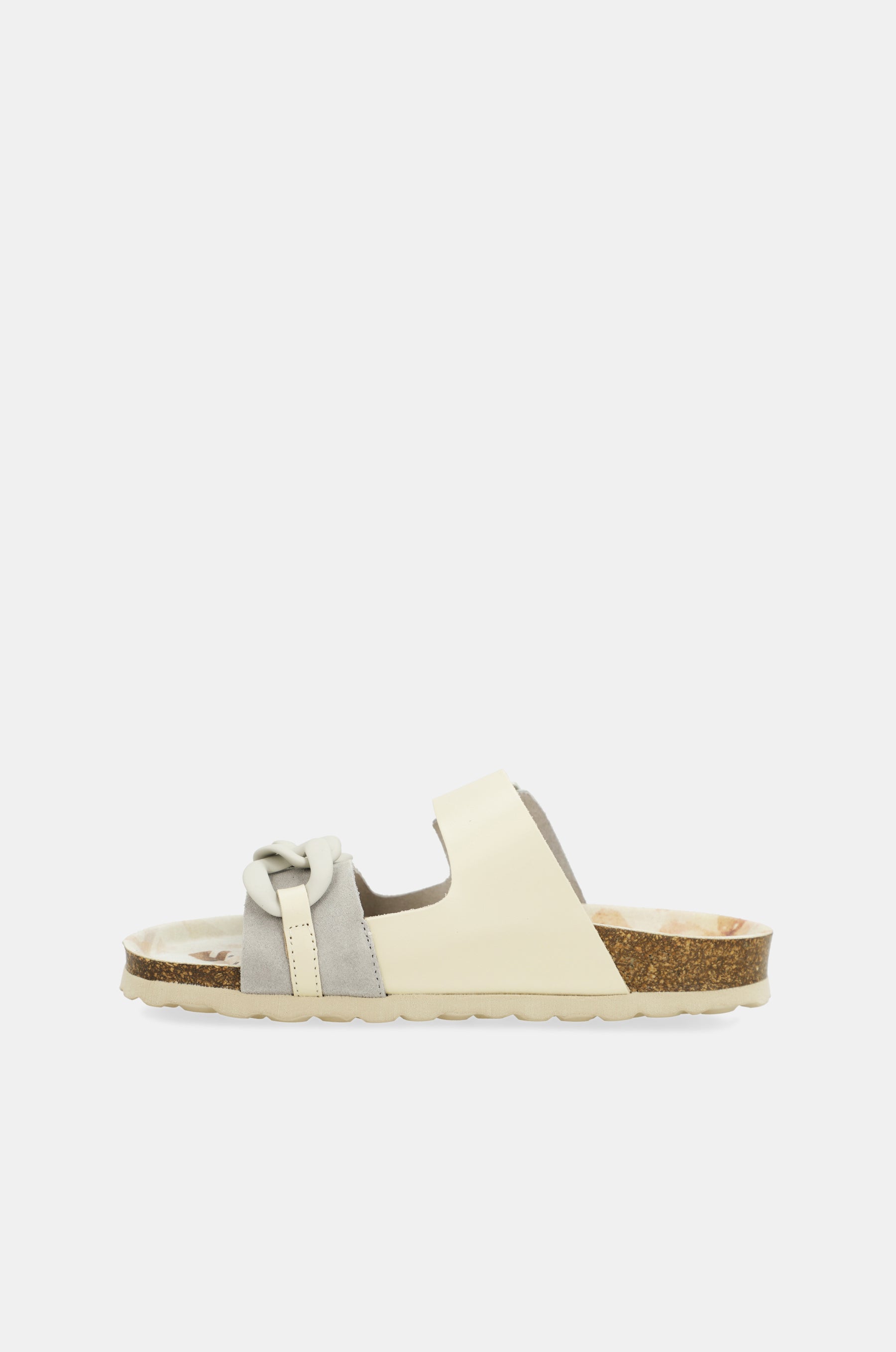 Sandales bio grises à chaîne