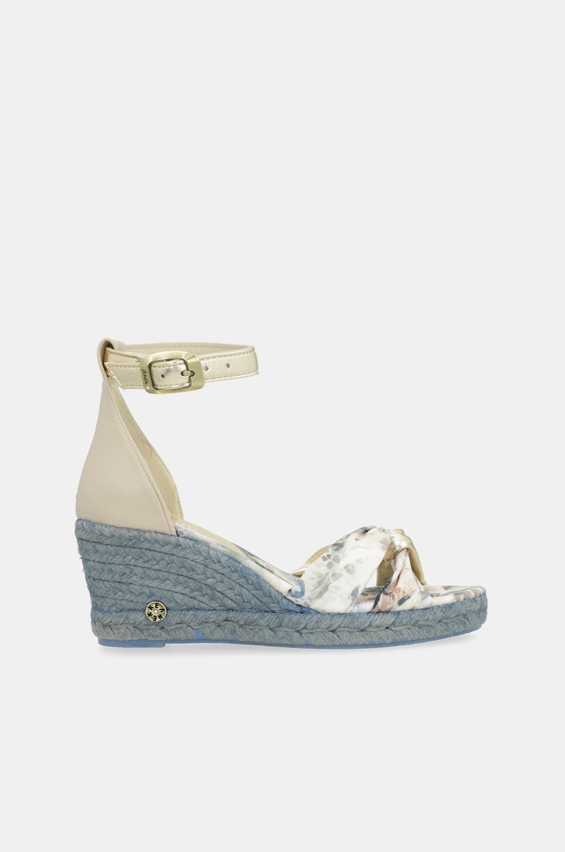 Sandales compensées bleues Memories