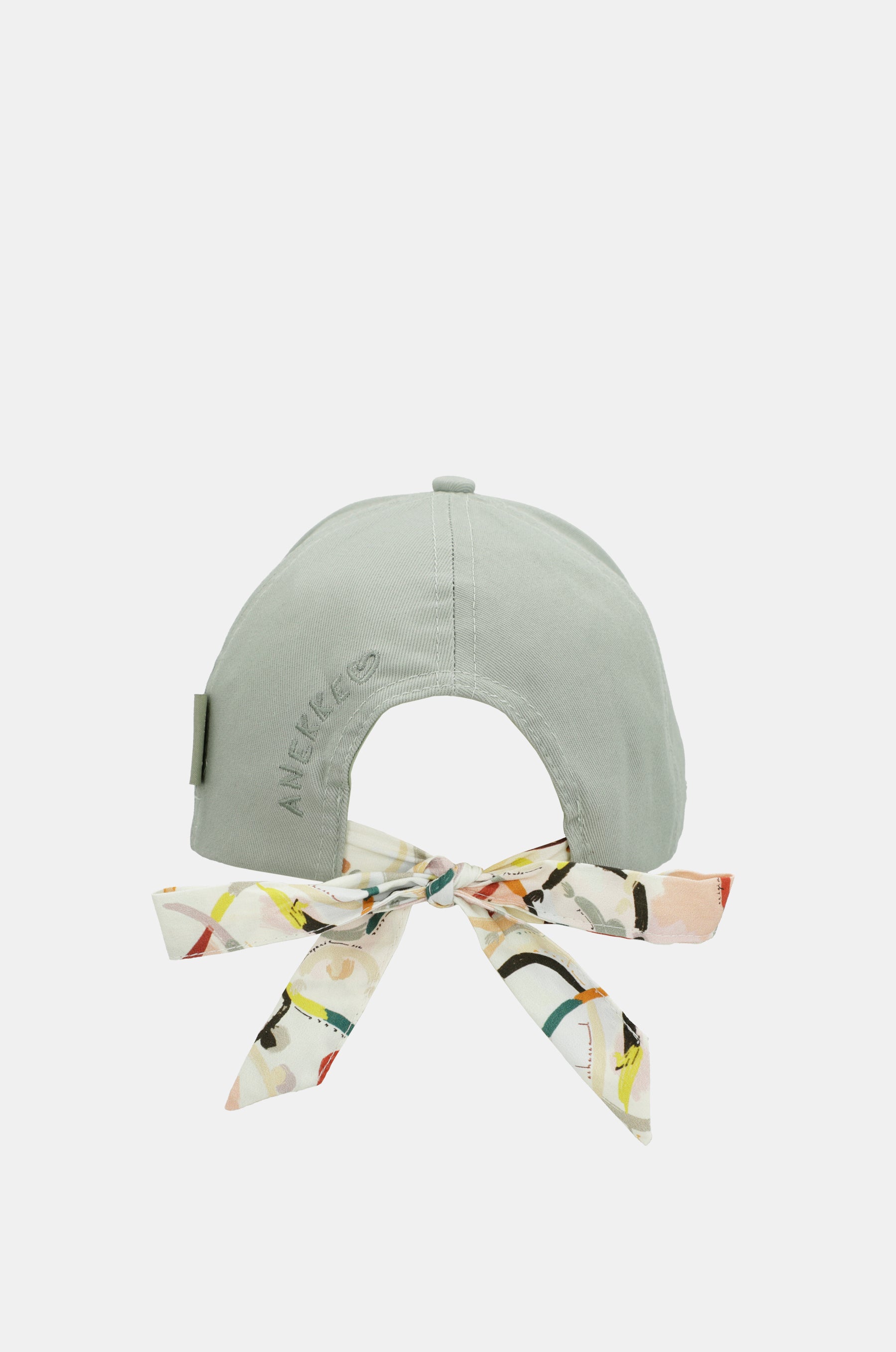 Casquette verte avec nœud imprimé