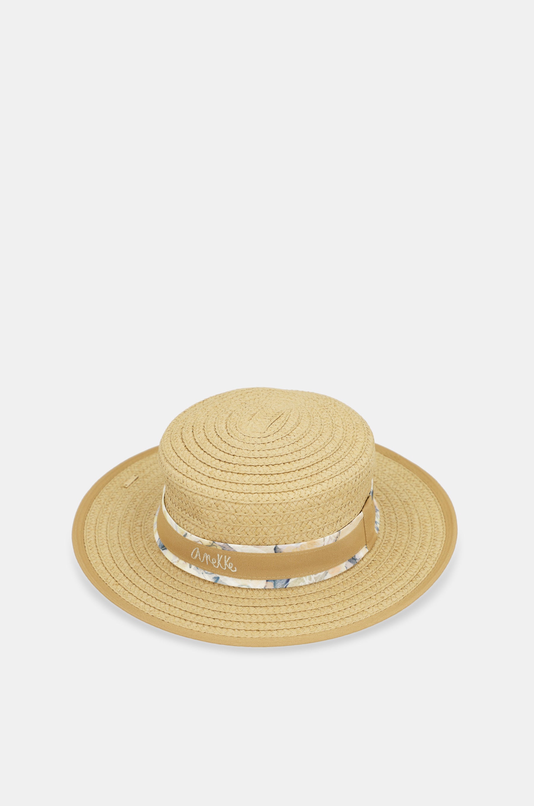 Chapeau en raphia beige