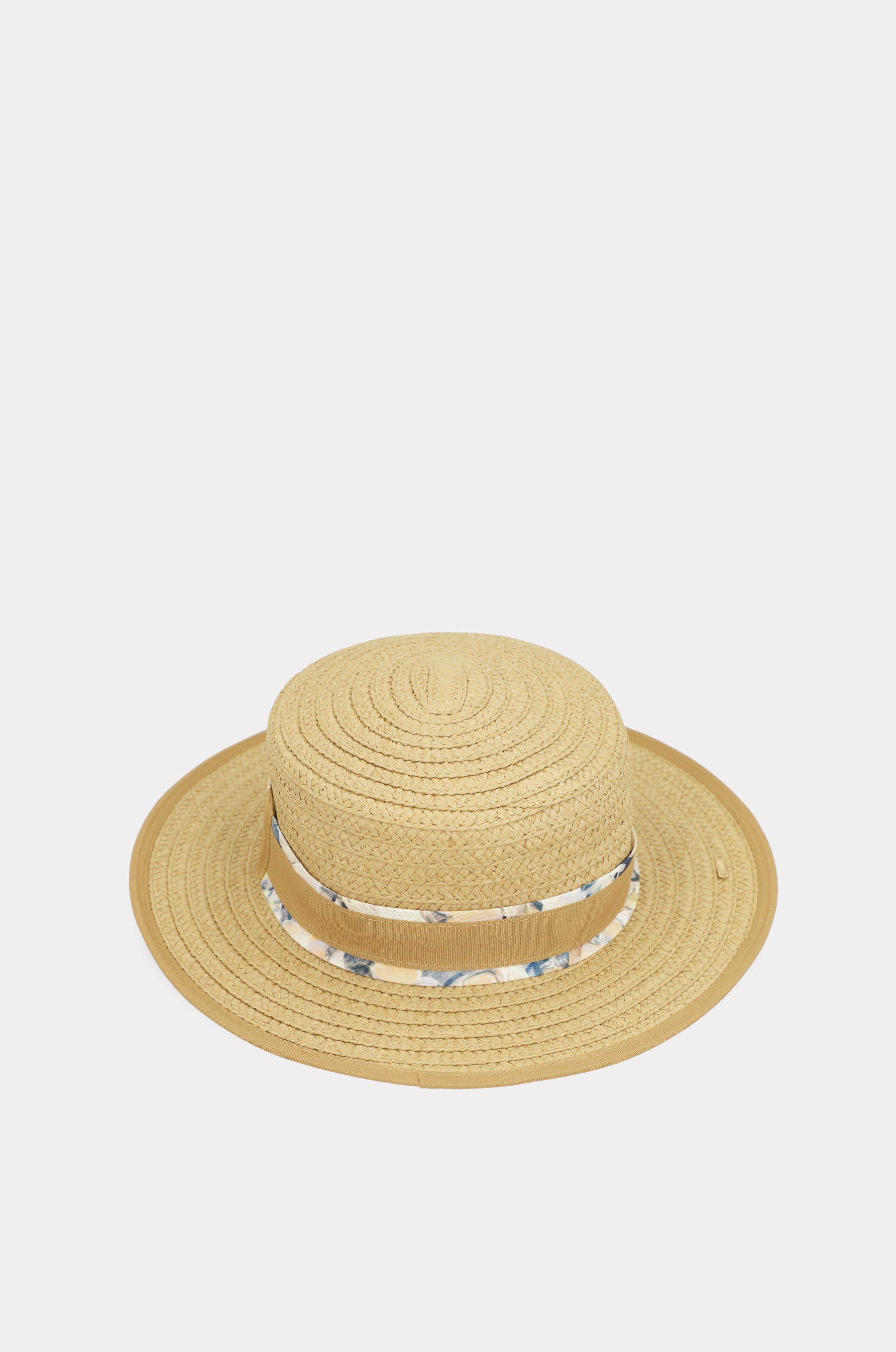 Chapeau en raphia beige